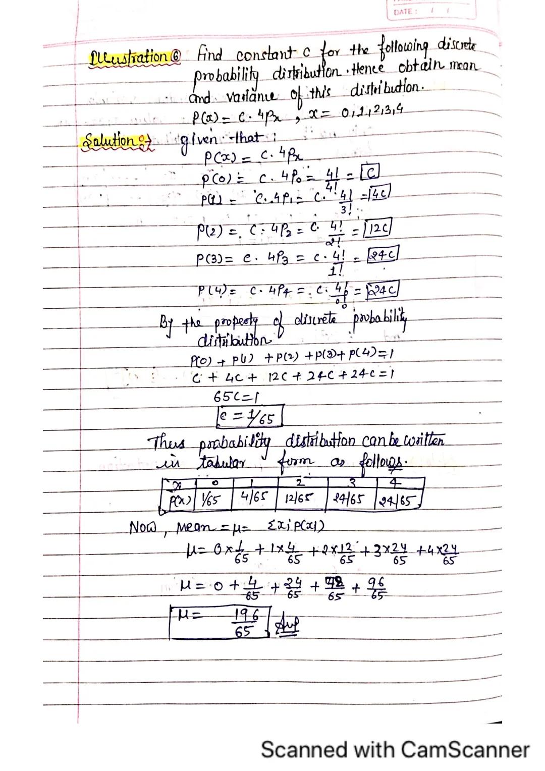 PAGE NO:
DATE: 11
# Chap-2 Random Variable and discrete
## Probability Distribution

Random: Variable "The function Which transforms
.: the 
