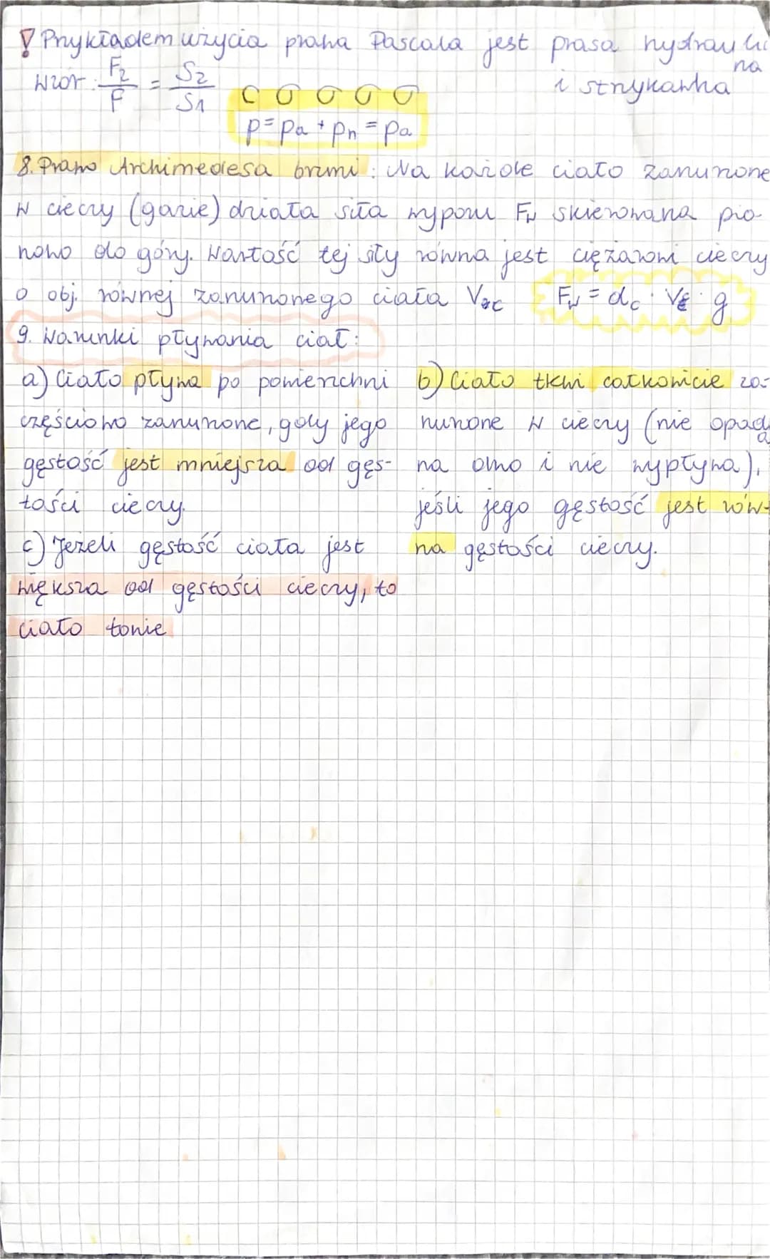 fizyka hydrostaty
rebstatyka ka

1. Sita nacisku to sita, która działa na pomerechne
ciała o kierunku prostopadłym do pomerichni ciata.
Fn =