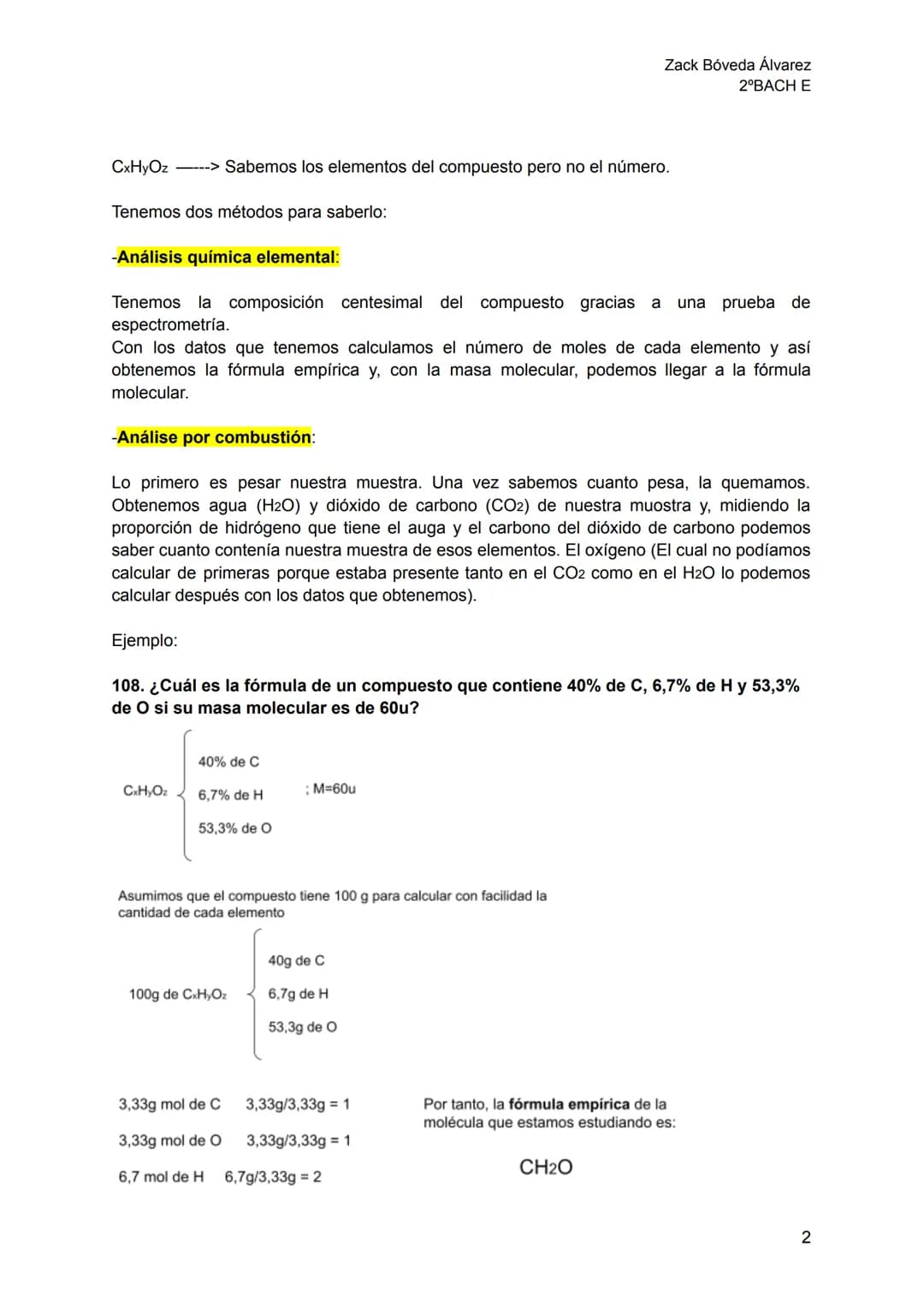 Química T1
Cálculos químicos

Masa atómica de un elemento: Masa media ponderal de sus
isótopos, o, teniendo en cuenta la masa de los isótopo