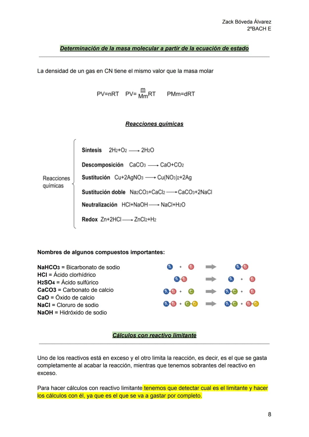 Química T1
Cálculos químicos

Masa atómica de un elemento: Masa media ponderal de sus
isótopos, o, teniendo en cuenta la masa de los isótopo