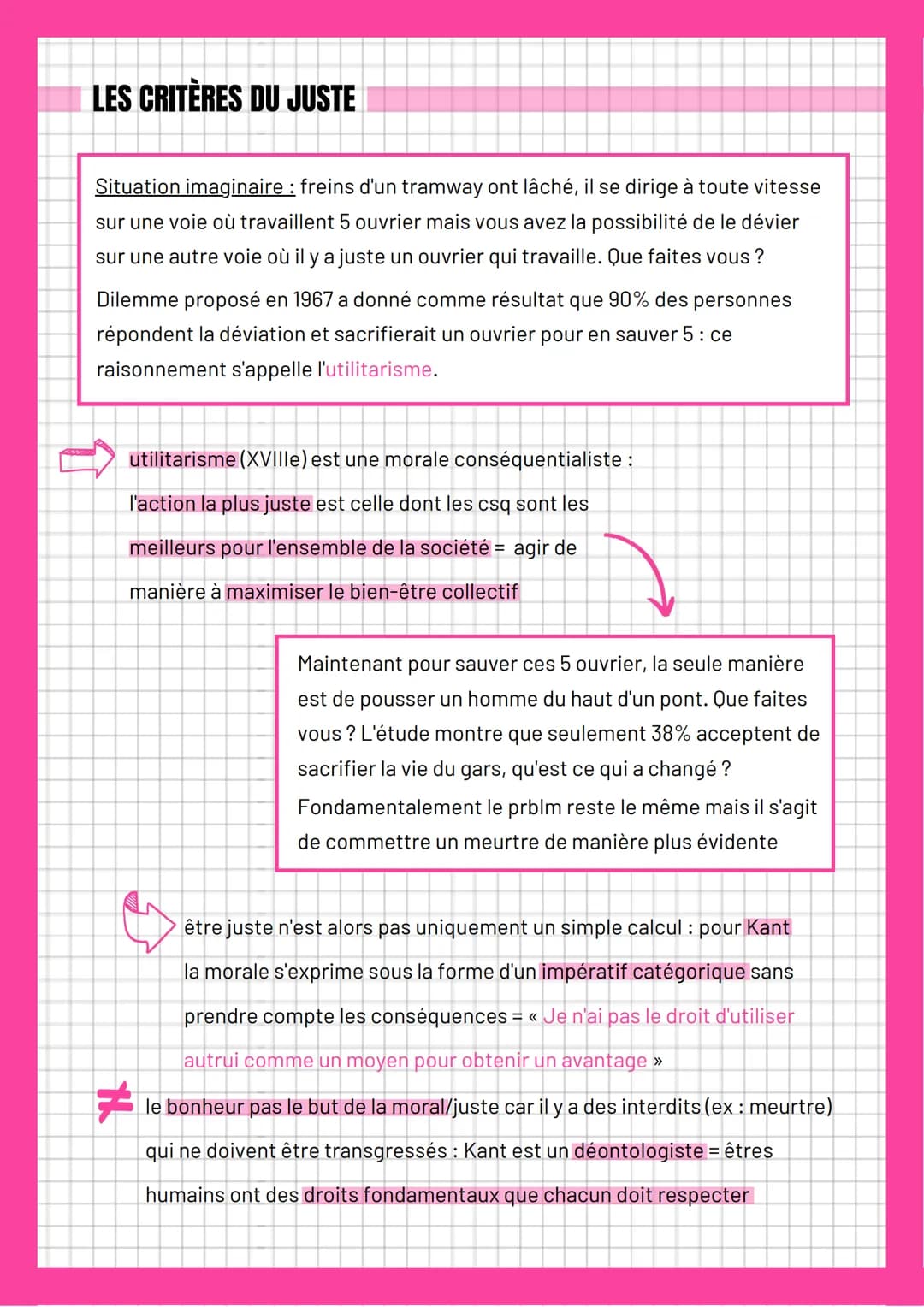 # La justice

## DÉFINITION

du latin "justicia" et "justus" qui veut dire
juste + de "jus" signifiant droit = la règle ne
doit pas être tor