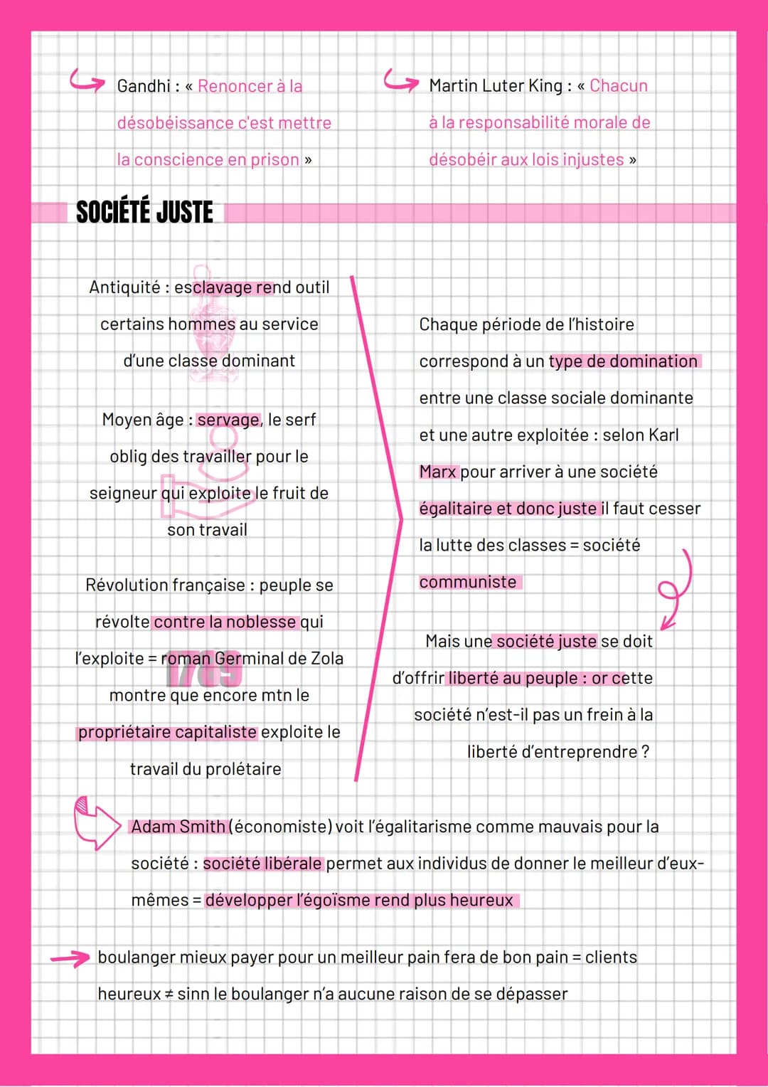 # La justice

## DÉFINITION

du latin "justicia" et "justus" qui veut dire
juste + de "jus" signifiant droit = la règle ne
doit pas être tor