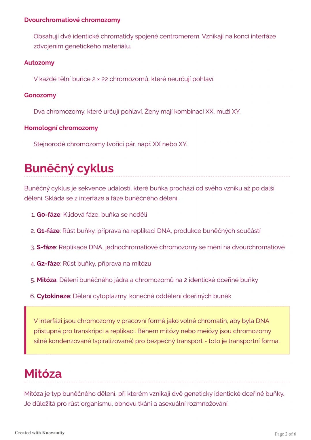 Buněčné dělení: Mitóza, meióza a
chromozomy
Komplexní přehled buněčného dělení včetně struktury chromozomů, mitózy, meiózy a
buněčného cyklu