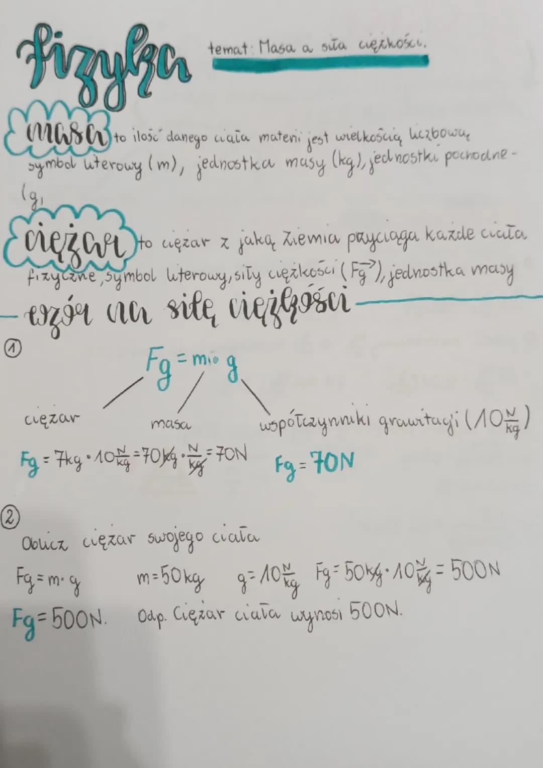 # Fizykar

temat: Masa a sữa cięzkości.

Emasew to ilość danego ciata materi jest wielkością uczbowe
symbol uterowy (m), jednostka masy (kg)