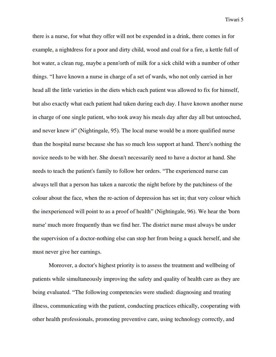 Tiwari 1

WW2 & The Continuation of Nursing

Written by Mahak Tiwari

Professors Michael Plotkin & Christina Yamanaka

Honors History of Sci