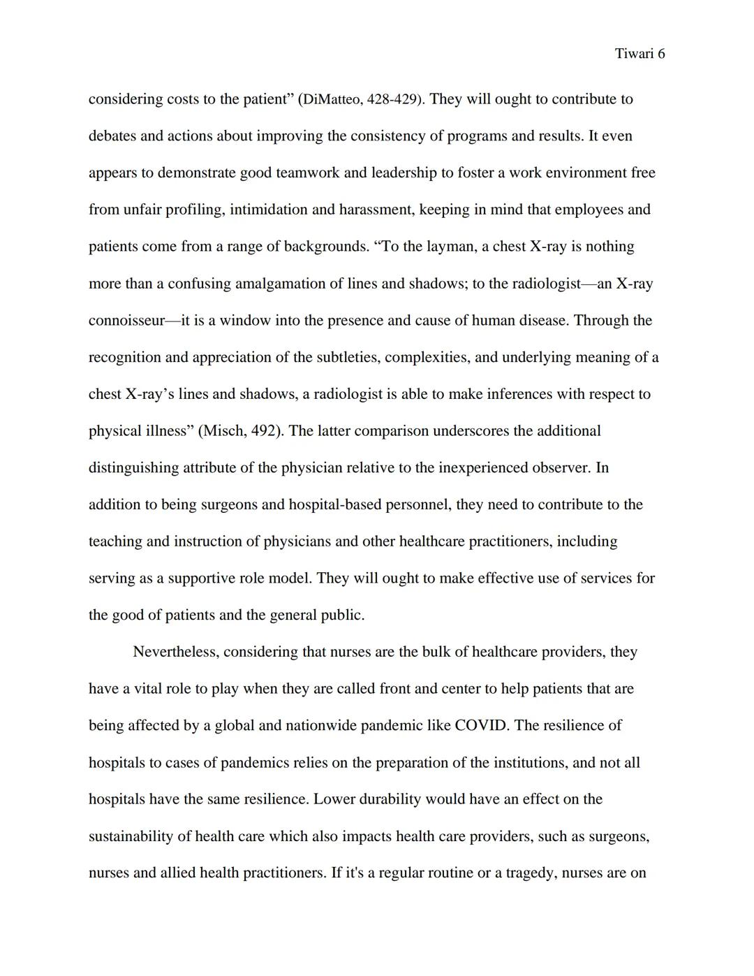 Tiwari 1

WW2 & The Continuation of Nursing

Written by Mahak Tiwari

Professors Michael Plotkin & Christina Yamanaka

Honors History of Sci