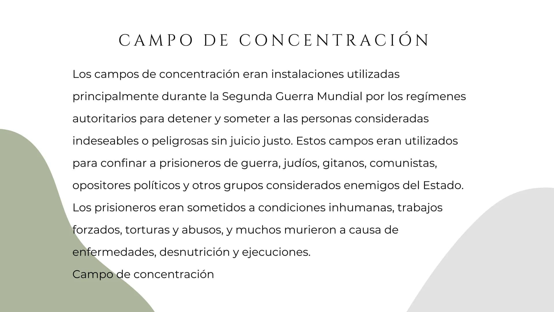 EL HOLOCAUSTO ÍNDICE
FUNDADORA

Leyes de Núremberg
Arianización
Noche de los cristales rotos
Reclusión en guetos
Conferencia de Wannsee
Solu