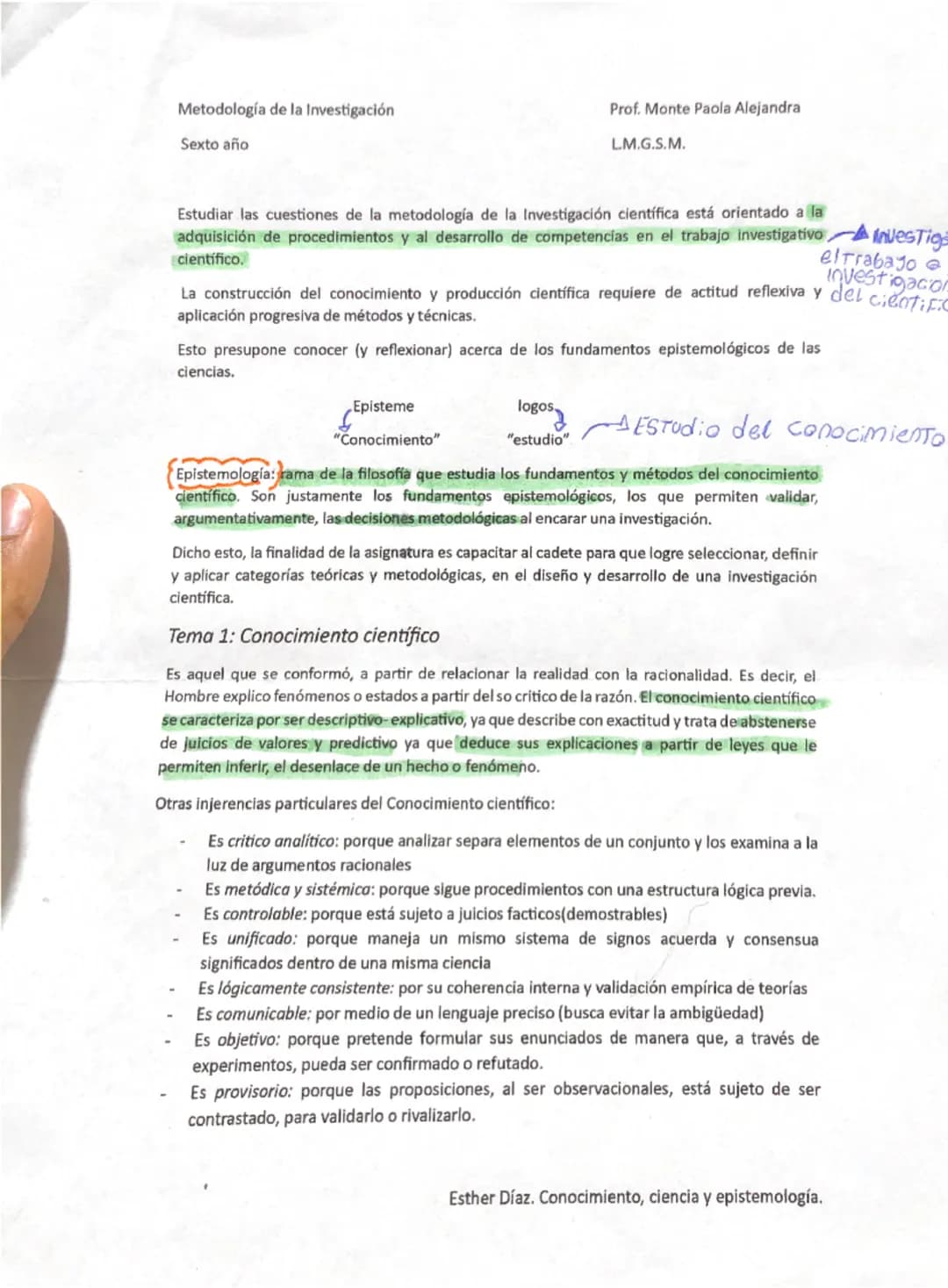 Metodología de la Investigación

Sexto año

Prof. Monte Paola Alejandra

LM.G.S.M.

Estudiar las cuestiones de la metodología de la Investig