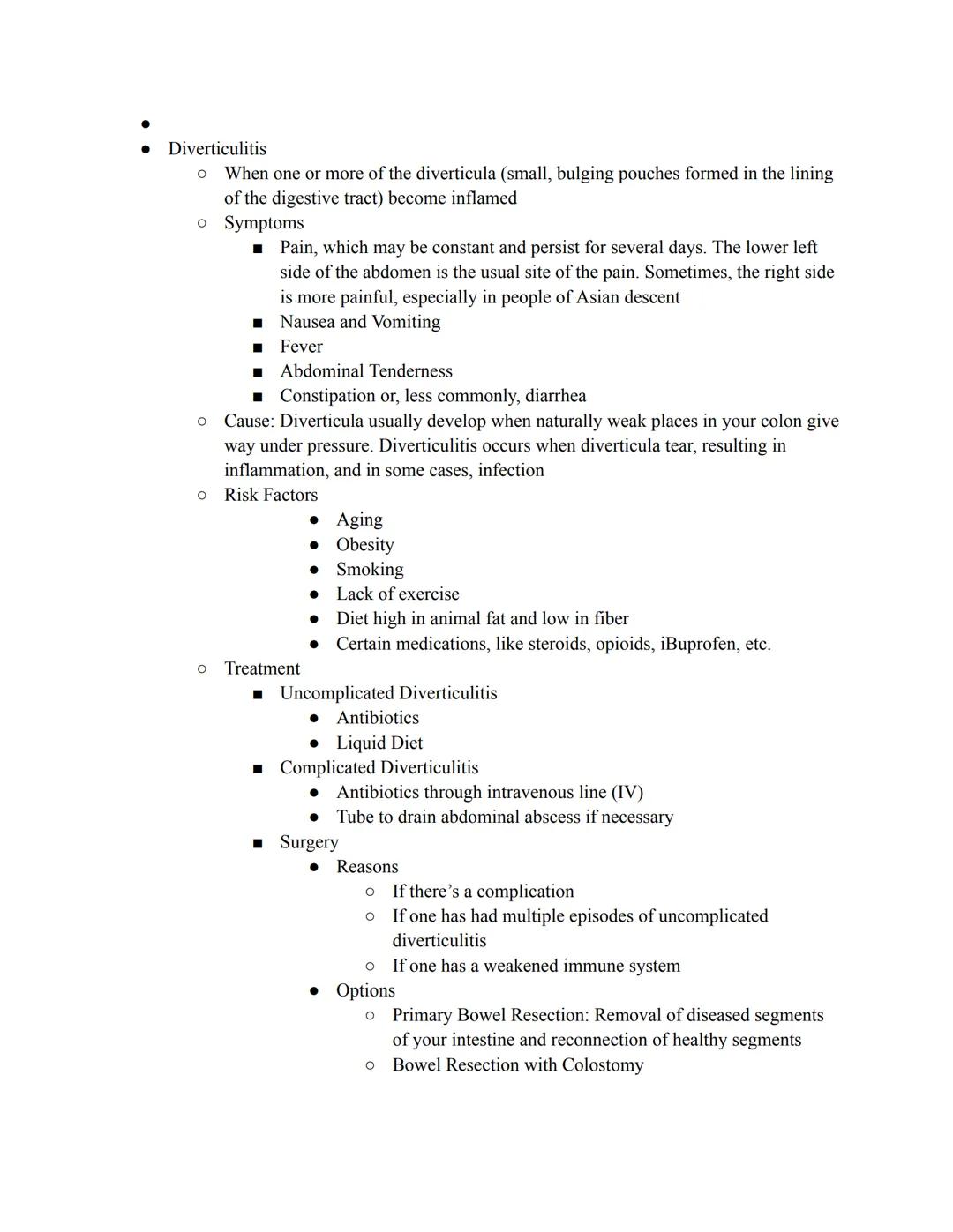Homeostatic Disorders of the Digestive System

*   Hiatal Hernia
    *   When the upper part of your stomach bulges through the diaphragm
  