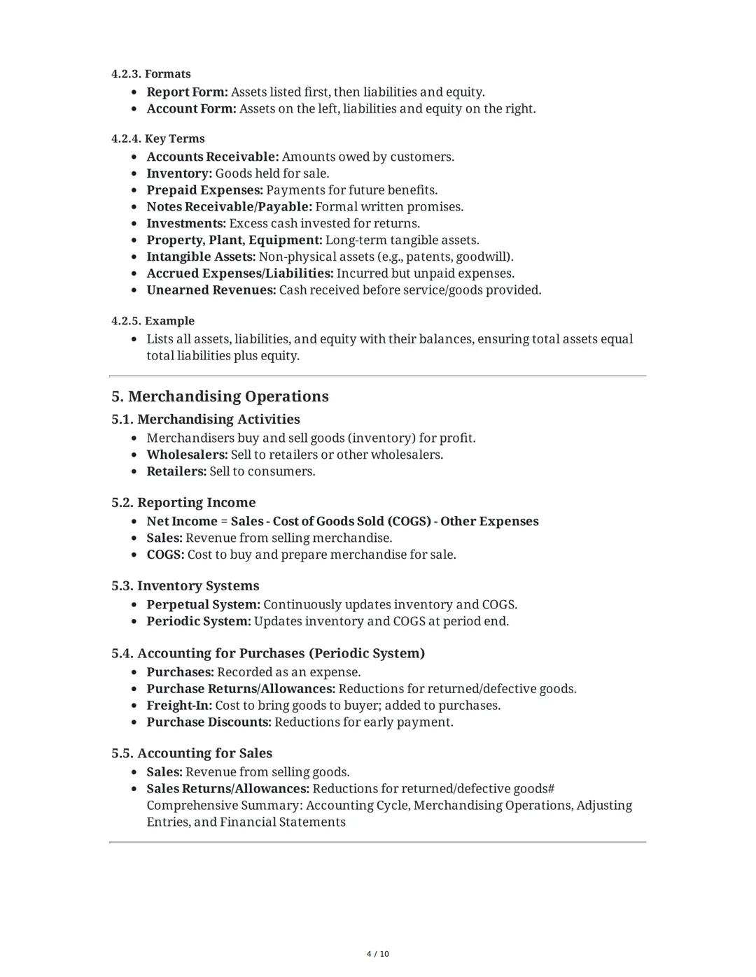 Comprehensive Summary: Accounting Cycle, Adjusting Entries,
and Financial Statements
1. Posting to the Ledger: The Classifying Phase
1.1. Ov