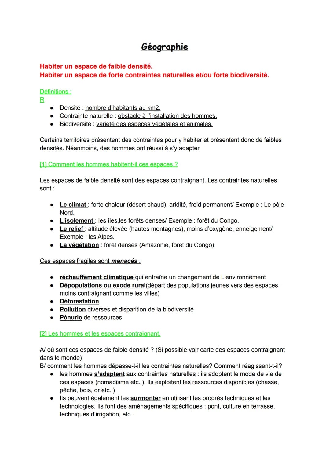 # Géographie

Habiter un espace de faible densité.
Habiter un espace de forte contraintes naturelles et/ou forte biodiversité.

Définitions: