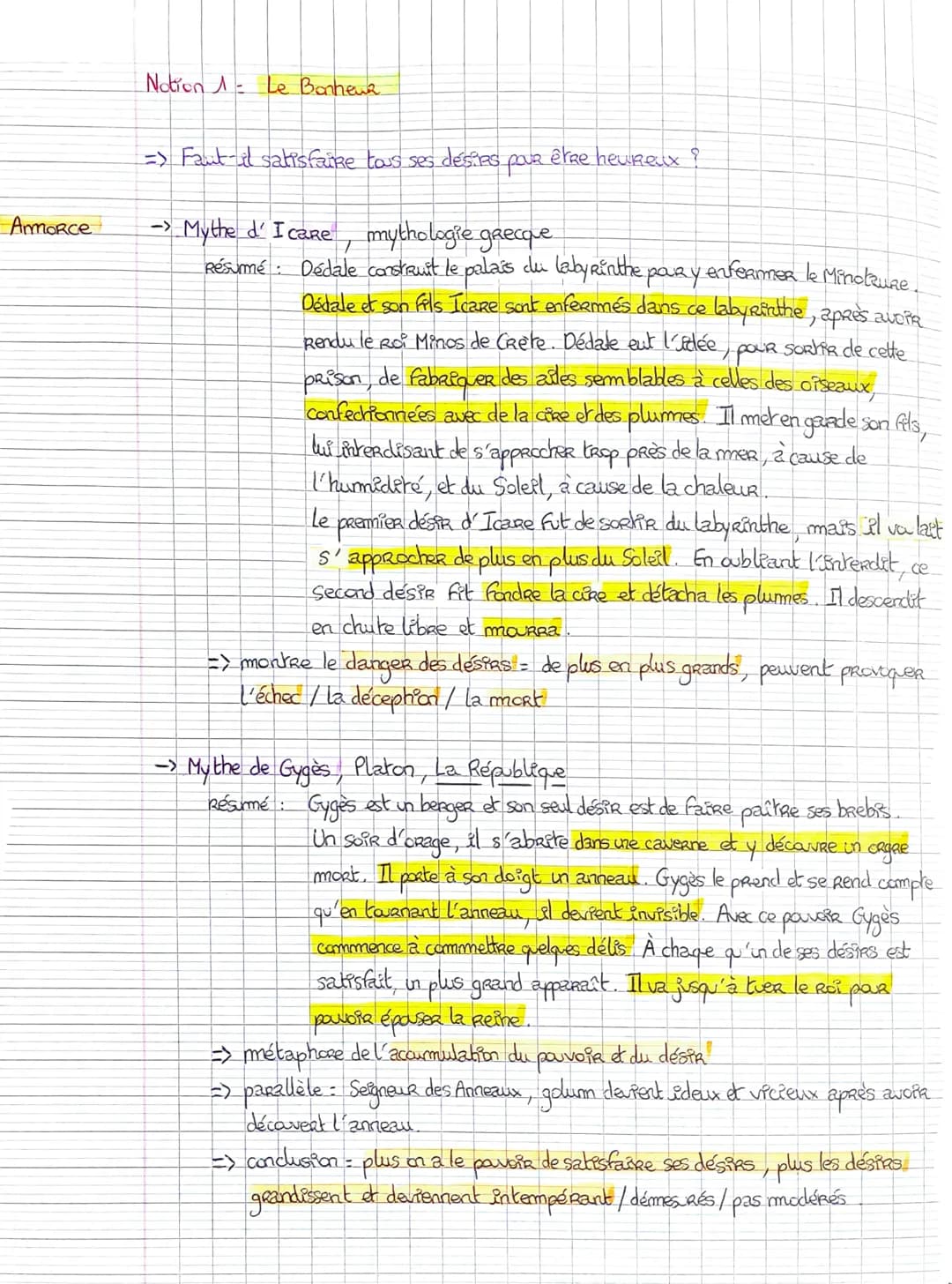 Notion 1 Le Bonheur.

=> Faut-il satisfaire tous ses désires pour être heureux?

Armorce
-> Mythe d' I care, mythologie grecque
Résumé: Déda