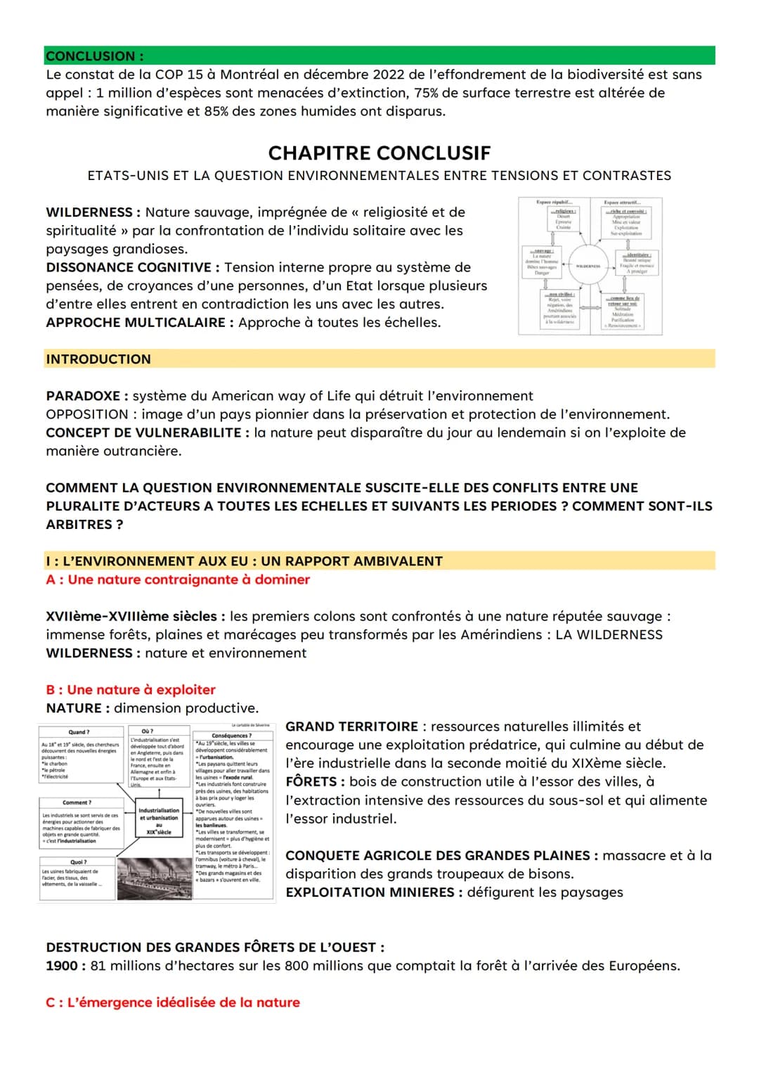# CHAPITRE 1:
EXPLOITER, PRESERVER ET PROTEGER

INTRODUCTION:

FORET: Espace couvert d'arbres en formation relativement serrée, dominant un 