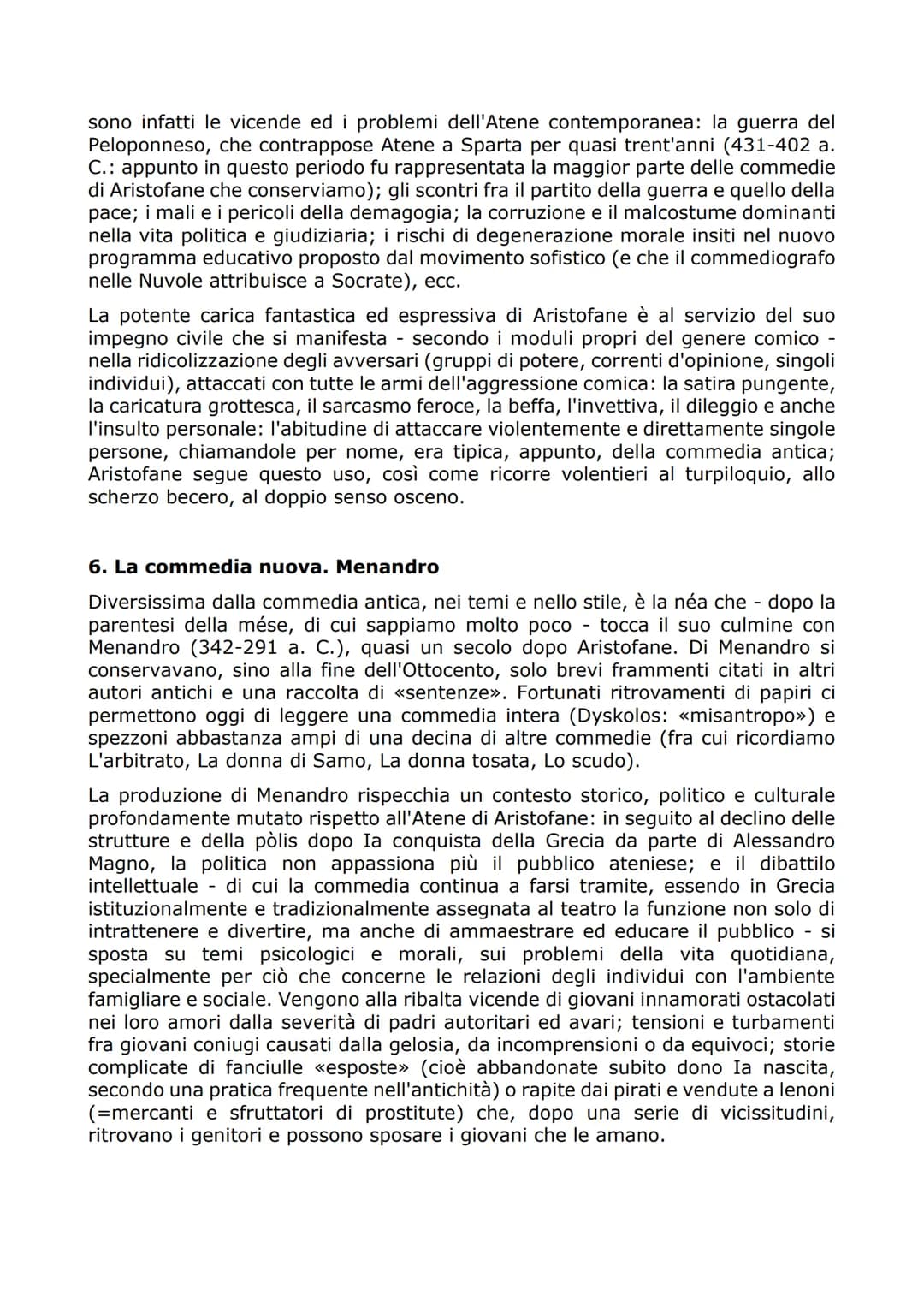 # La commedia greca

1. Differenze tre tragedia e commedia

La parola «comico» ha in italiano due significati: «proprio della commedia» e
<<