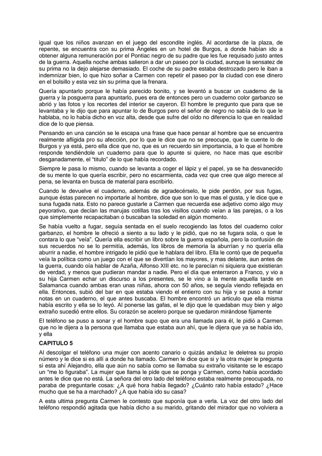 # EL CUARTO DE ATRÁS

CARMEN MARTÍN GAITE

CAPITULO 1

En el primer capítulo del libro, la protagonista, Carmen, esta tratando de conciliar 