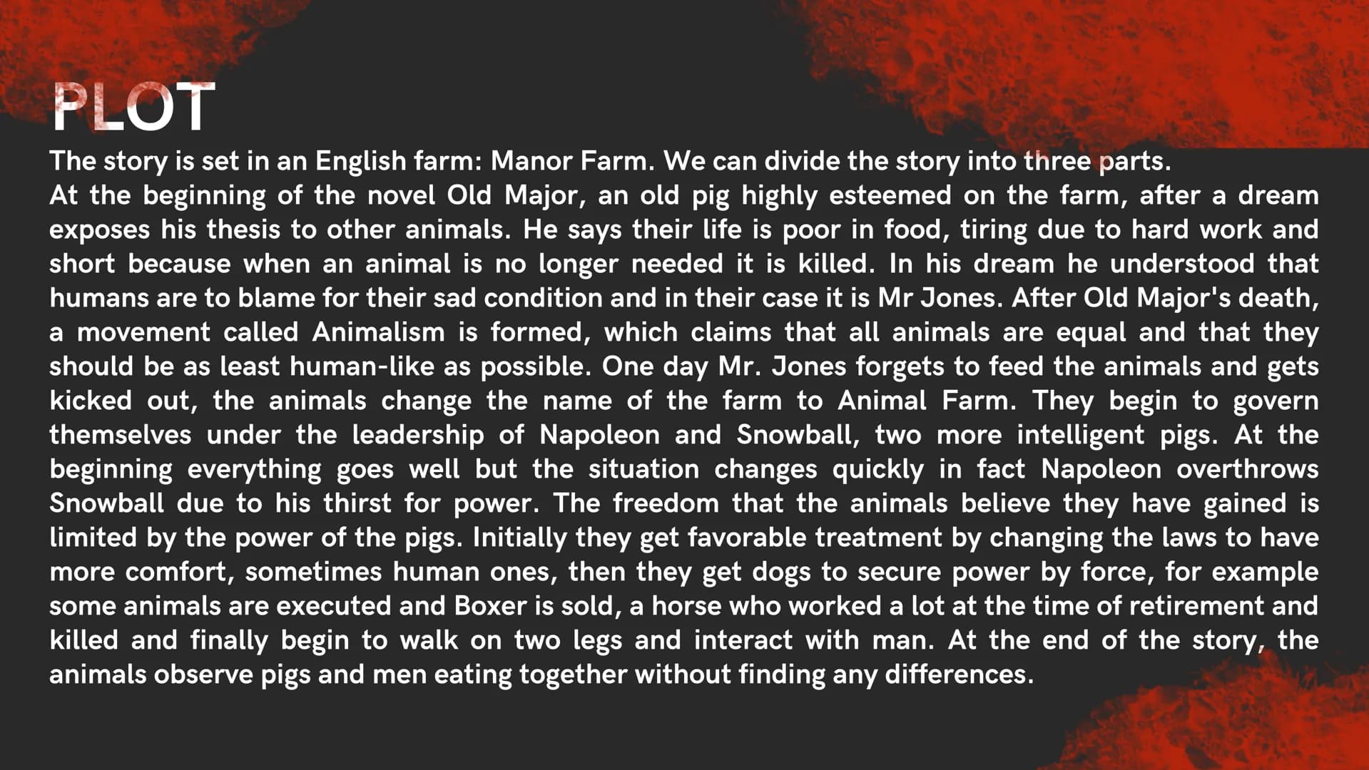 # George

# Orwell and

# Animal Farm # George Orwell

• His real name is Eric Arthur Blair, born in India in 1903

• He was a member of a m