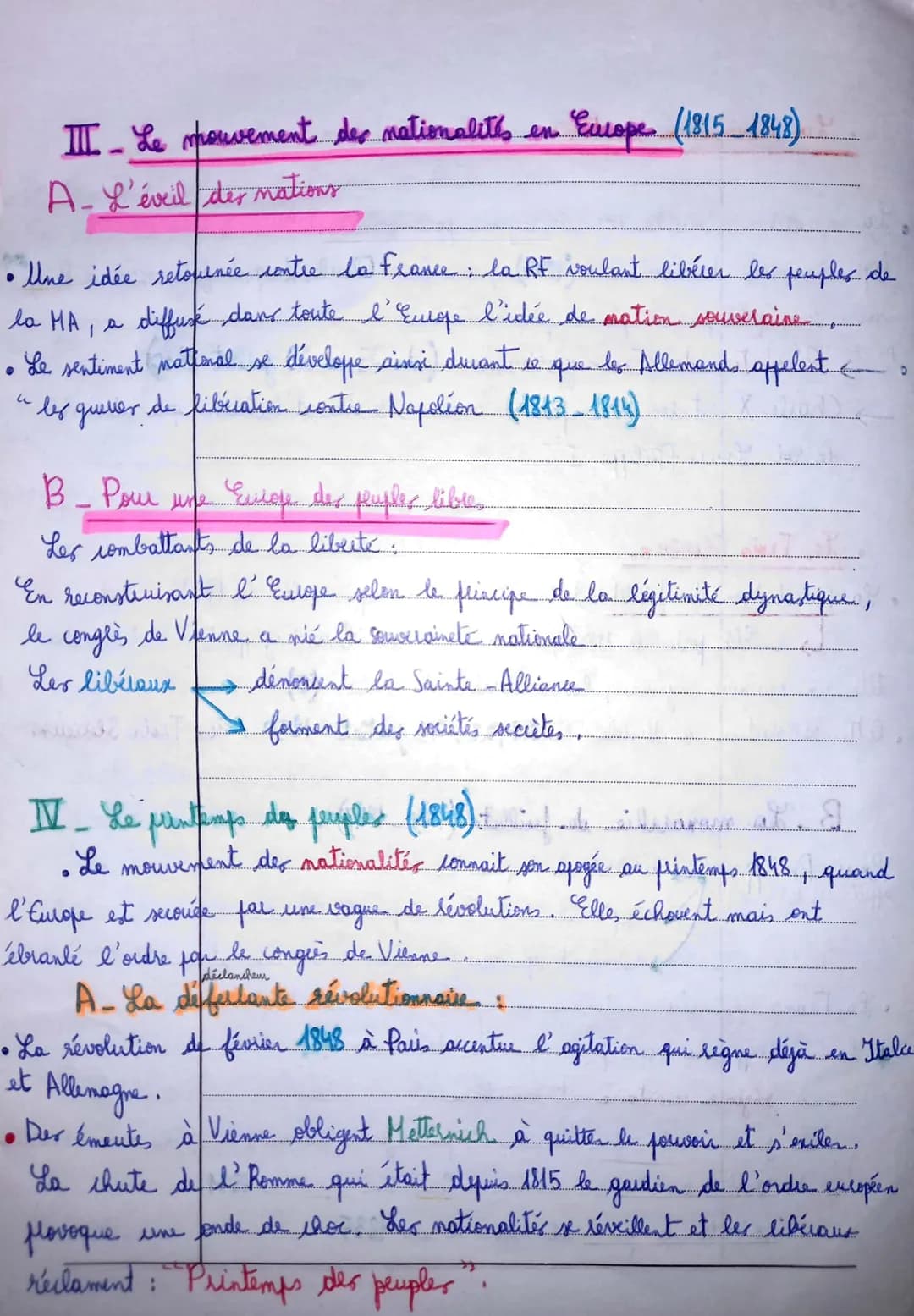 # Chapitre 2: L'Europe entre restauration et révolution (1814-1848)

Après la Révolution française et la chute du Premier Empire, la diffici