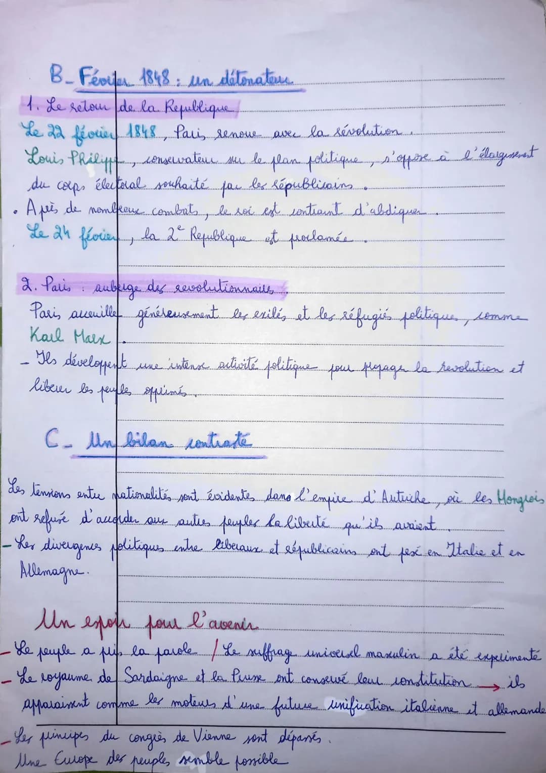 # Chapitre 2: L'Europe entre restauration et révolution (1814-1848)

Après la Révolution française et la chute du Premier Empire, la diffici
