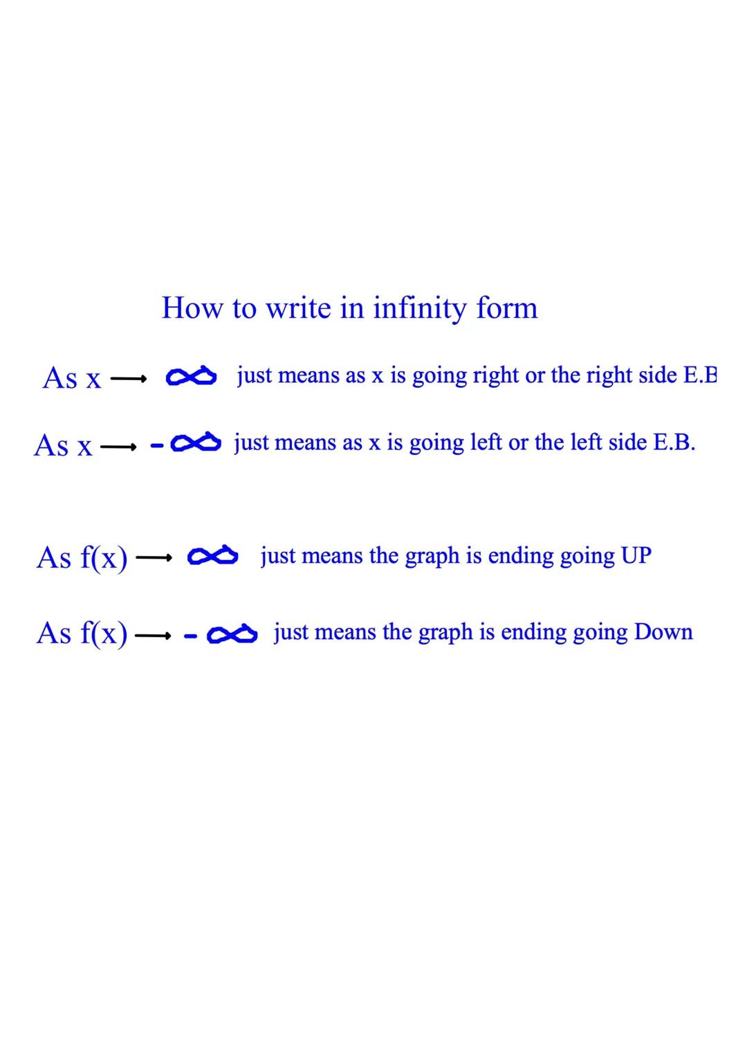 A2x 3.1 Graphing Polynomial Functions

Objective: SWBAT identify and write the end
behavior of a polynomial function in infinity form,
find 