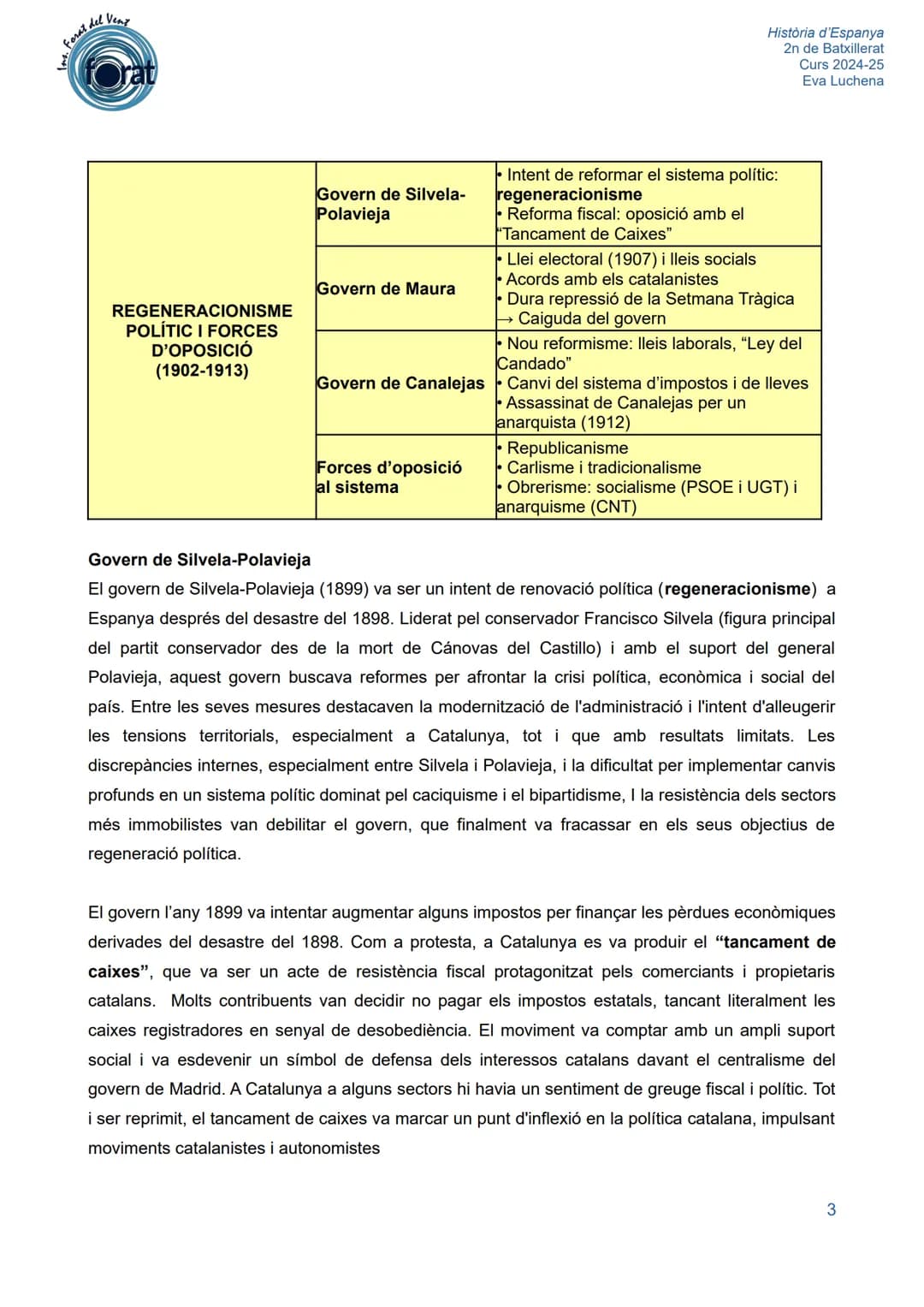 # ns. Forat del Vent

forat

# U.2. LA CRISI DE LA RESTAURACIÓ (1898-1931)

História d'Espanya
2n de Batxillerat
Curs 2024-25
Eva Luchena

A