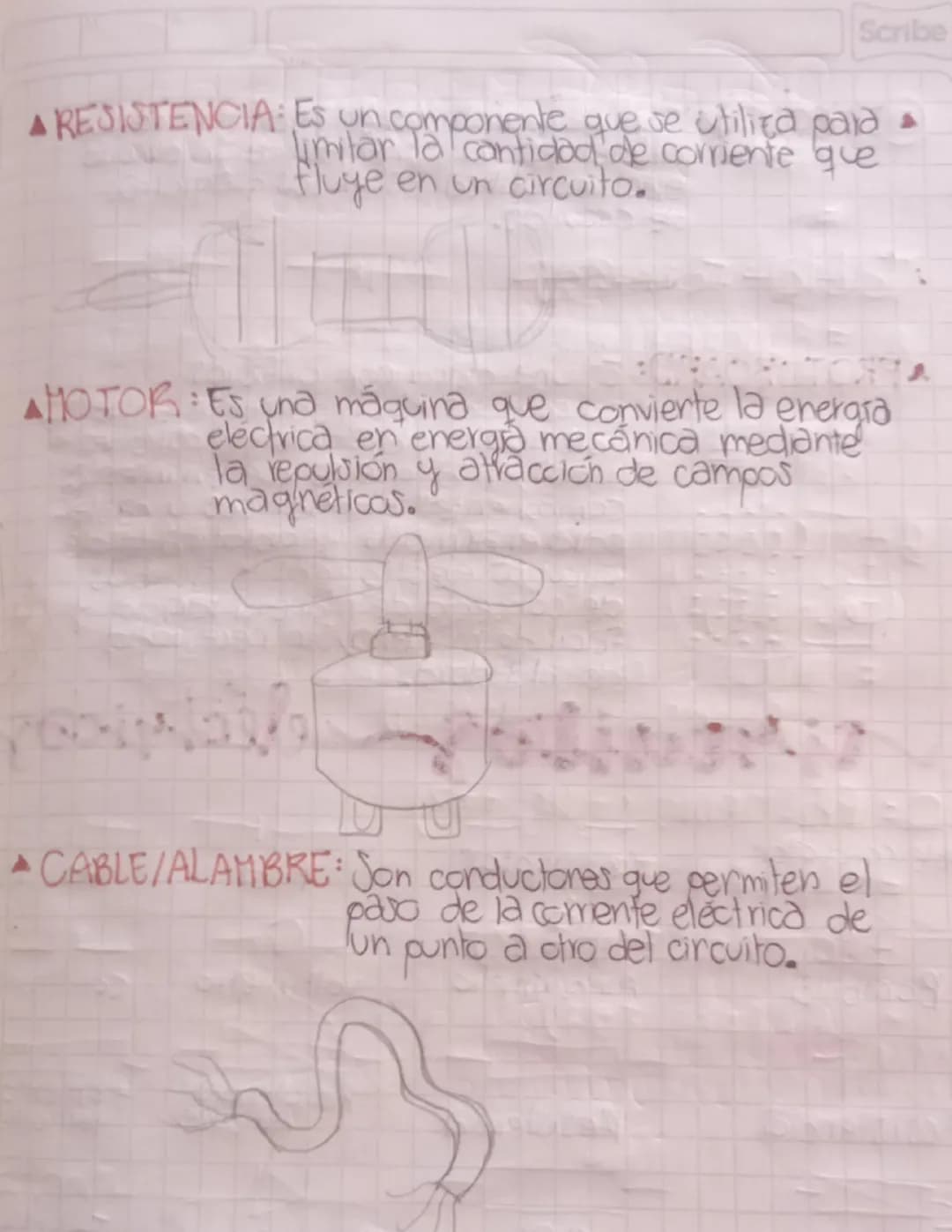 28 05 24
# actividad
circuito elechico...
Scribe
Vor
Escribe las cartes del circuito electrico, cada
una con su función (pila, bateria, inte