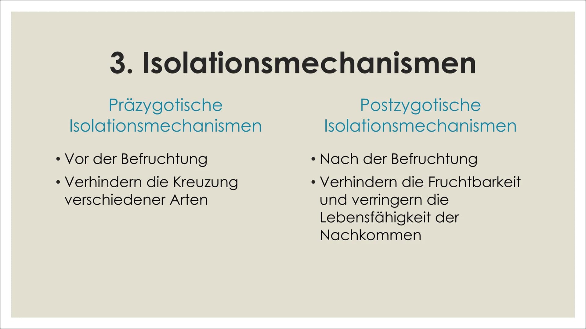 # ARTBILDUNG UND
# ISOLATIONSMECHANISMEN Inhalt

1. Definitionen
2. Artbildung
    1. Artkonzepte
    2. Formen der Artbildung
4. Quellenver