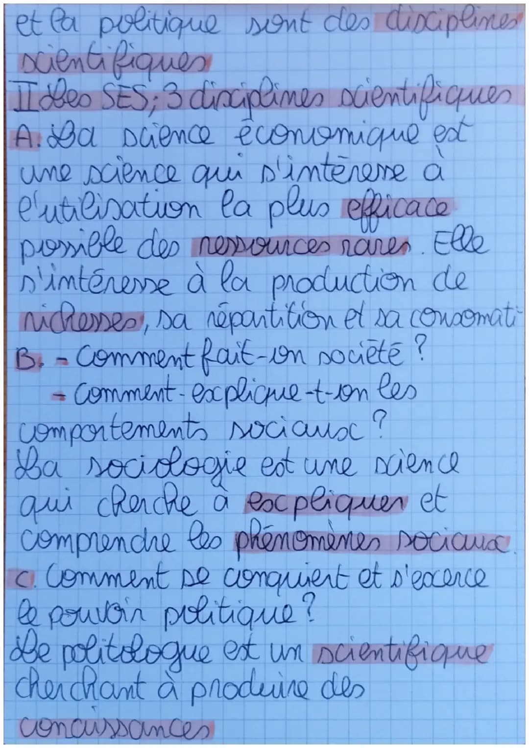 SES

I bes SES une disciple sulcure cu scientifique
A. Un jugement de valeur c'est
une opinion personelle politique
voire religieuse
B. Ba d