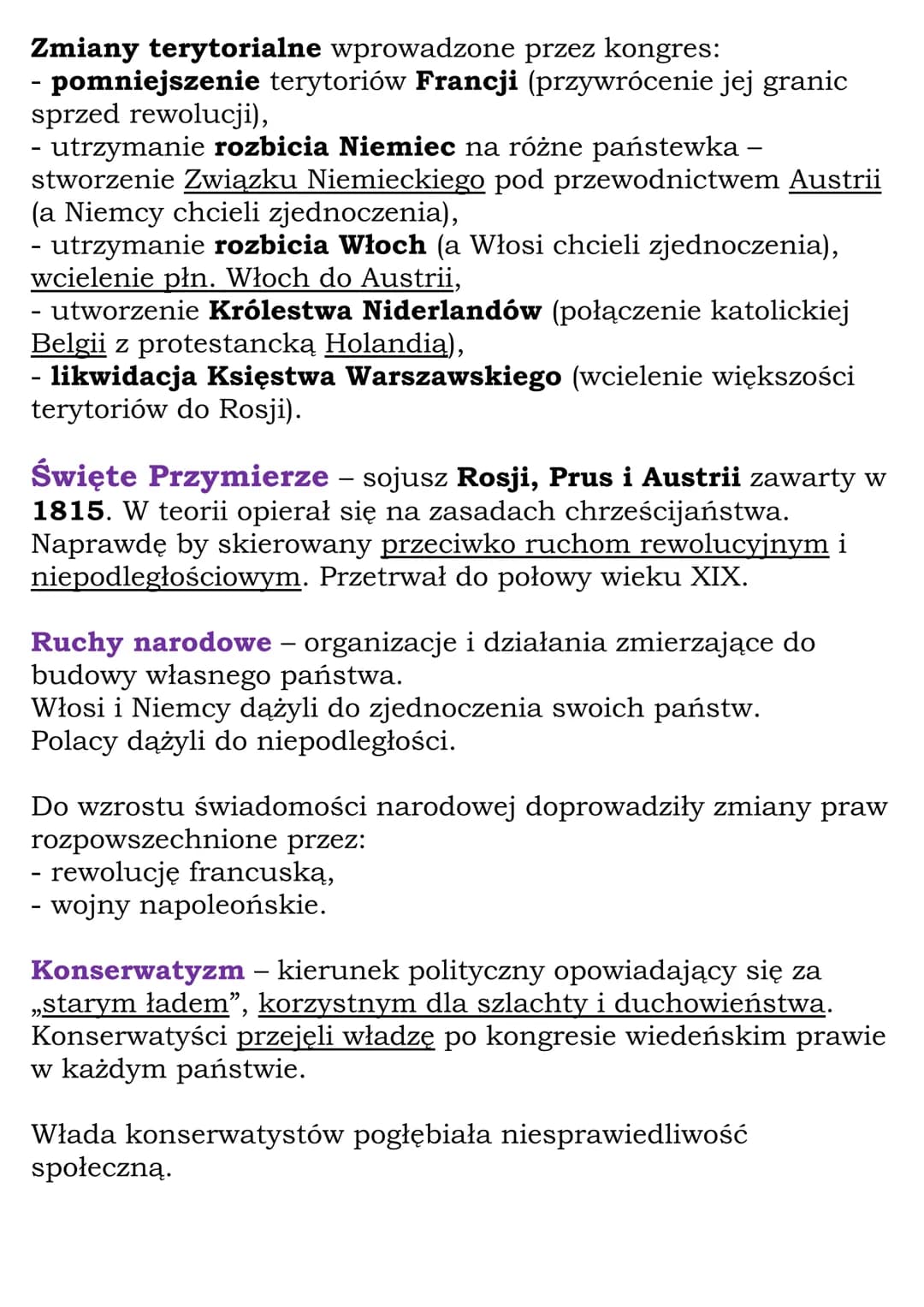 # Europa po kongresie wiedeńskim
kl 7 GWO

1814/15-kongres wiedeński
1815 - powstanie Świętego Przymierza
1830 rewolucja licowa we Francji
-