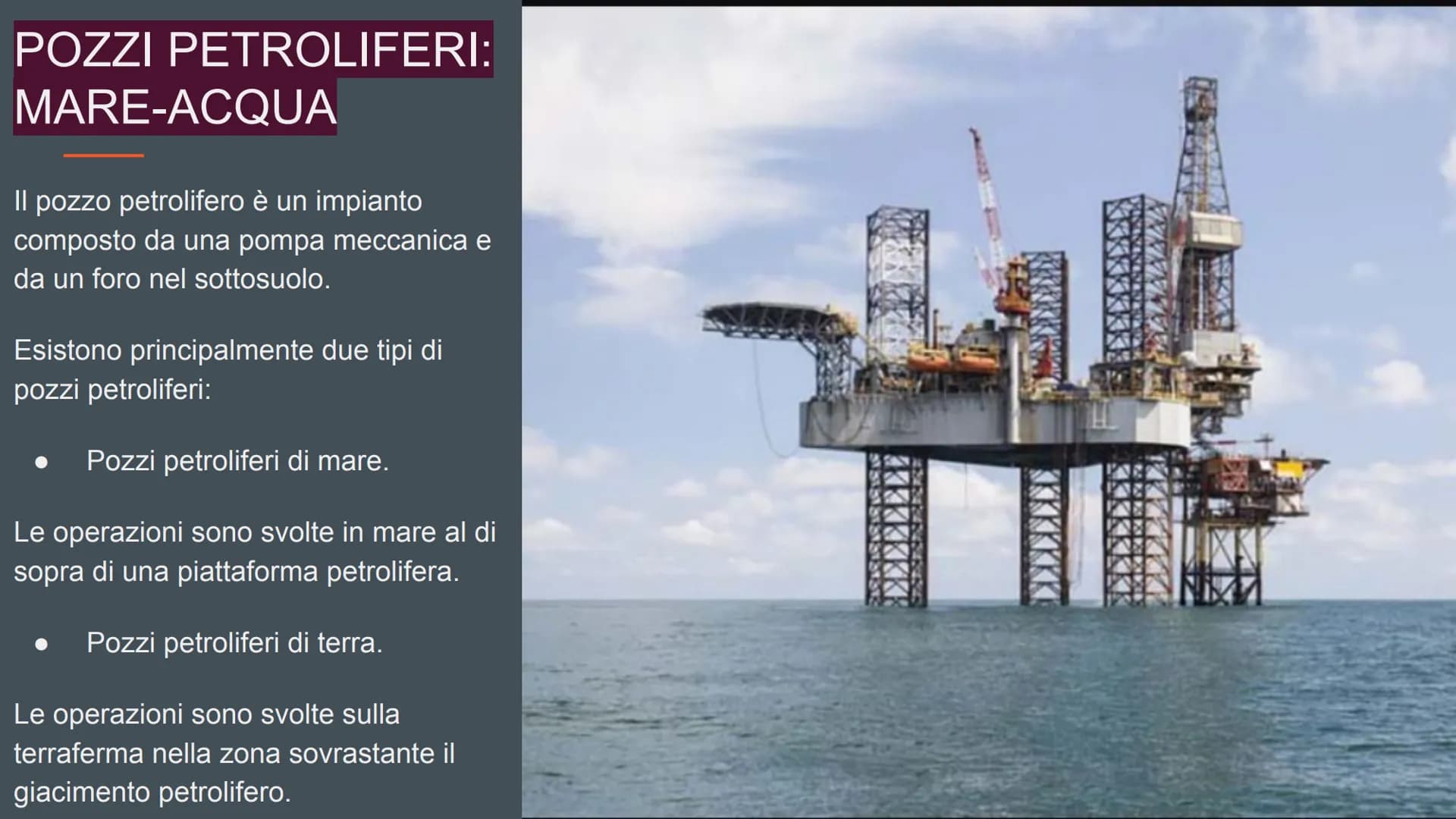 # IL PETROLIO

By Alessandra Feola # INDICE

*   CHE COS'È IL PETROLIO
*   LE MATERIE FOSSILI
*   COME SI FORMA IL PETROLIO
*   POZZI PETROL
