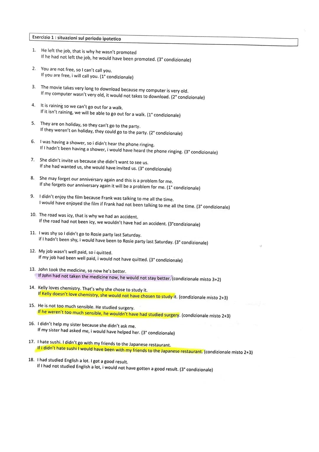 # GRAMMATICA INGLESE LIVELLO B2

① PAST TENSES

- PAST SIMPLE

  - AZIONI CONCLUSE NEL PASSATO

  - CON LAST/AGOI YESTERDAY OPPURE DATE PREC