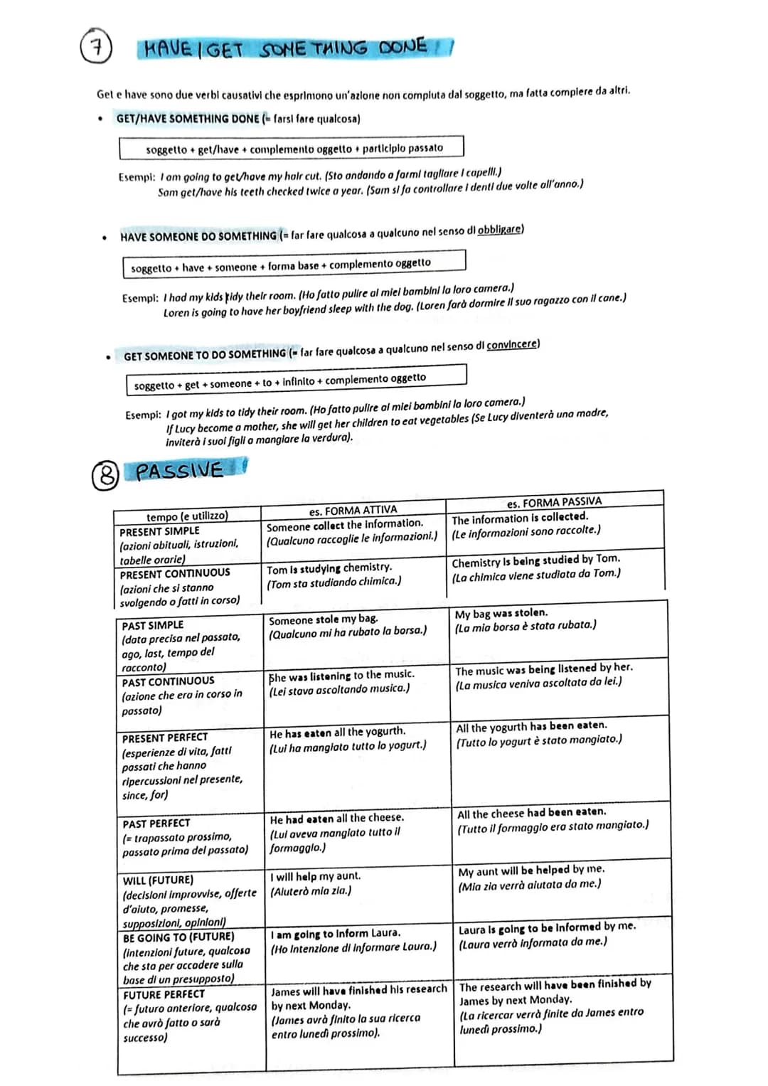 # GRAMMATICA INGLESE LIVELLO B2

① PAST TENSES

- PAST SIMPLE

  - AZIONI CONCLUSE NEL PASSATO

  - CON LAST/AGOI YESTERDAY OPPURE DATE PREC