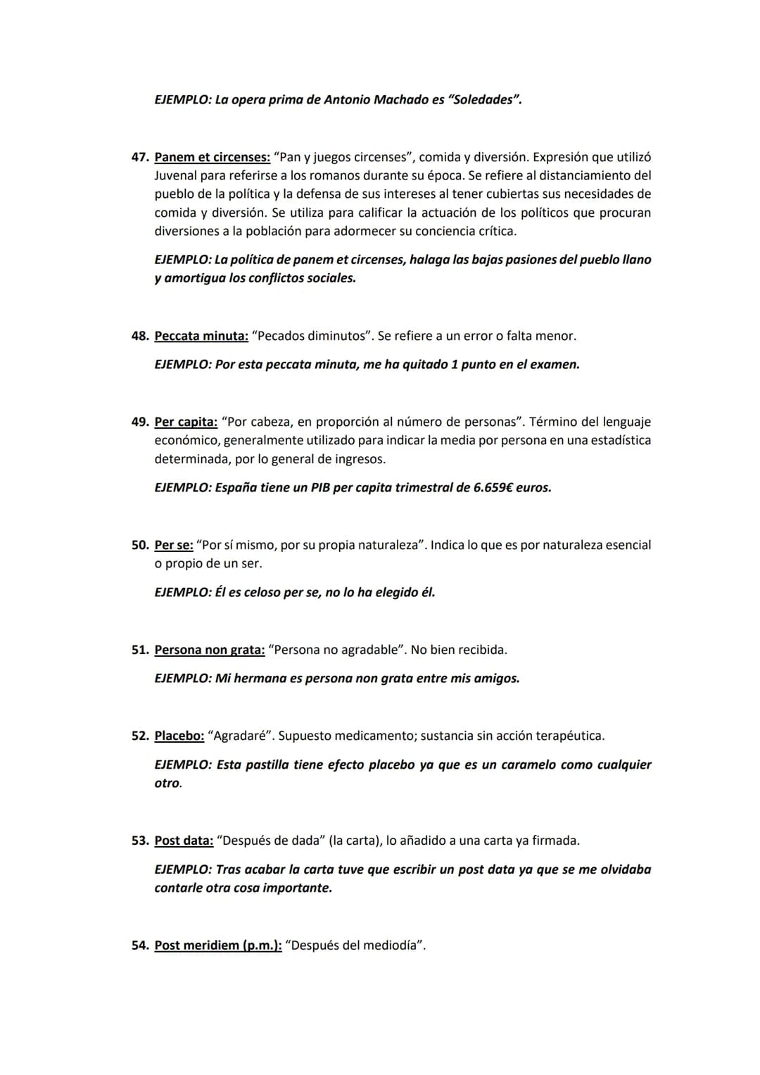 # LATINISMOS:

1.  Accesit o accéssit: "Se acercó / se ha acercado". Premio o recompensa inferior que se
otorga a quien, sin alcanzar el pri