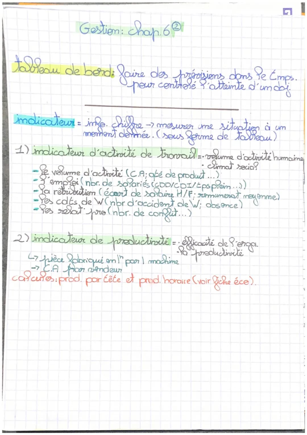 gestion: Chap 6

(posh.sup. nit. d'absenteisme)

1) Condition de trovaid

emotiennement dans lequel travail Pes salariés

↳
Caveuse/gzeime P