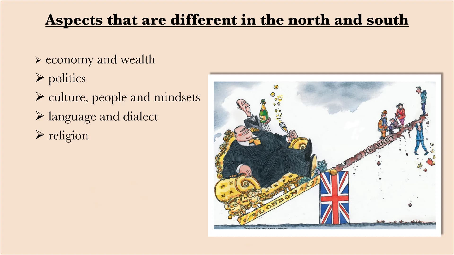 # England's

# North-South

# divide # The geographical divide of England

Northern
England

Midlands

Southern
England north-south divide
(