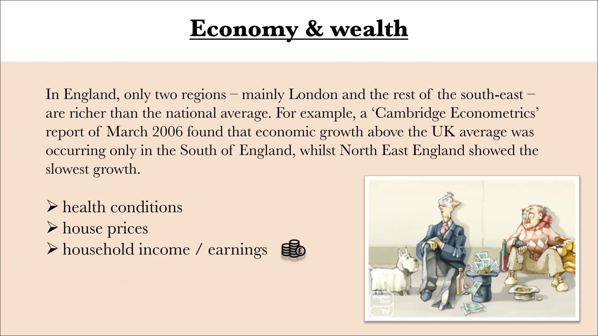 # England's

# North-South

# divide # The geographical divide of England

Northern
England

Midlands

Southern
England north-south divide
(