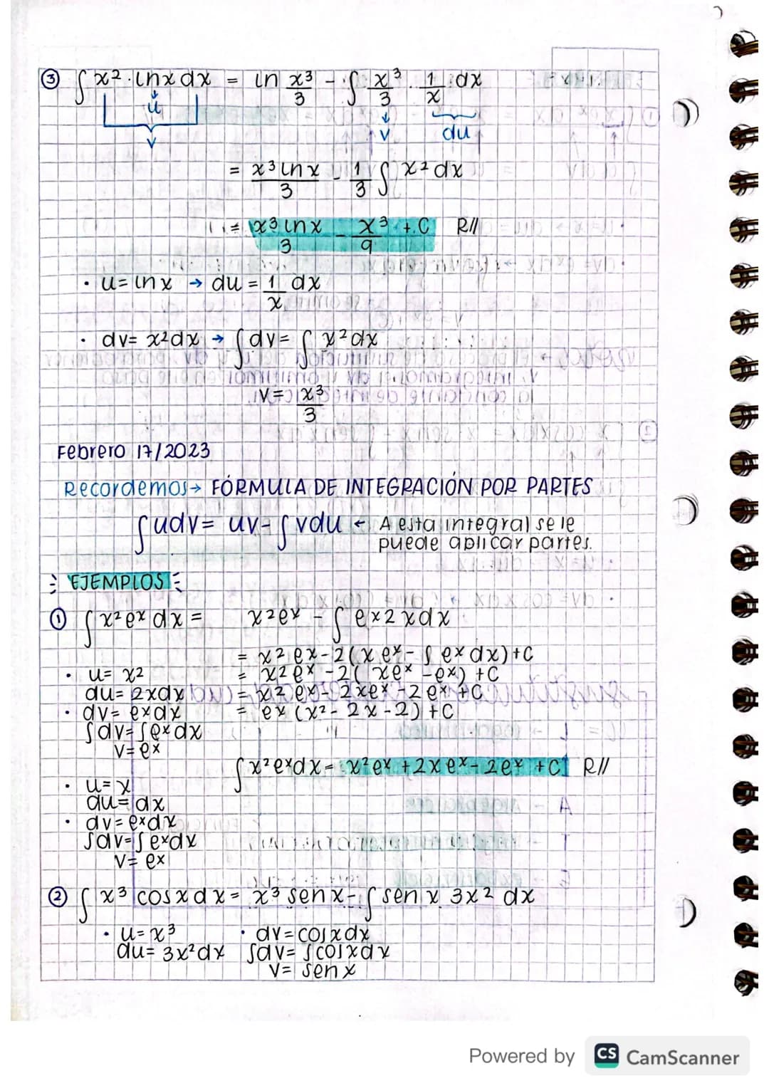 # método de integ
f f(x) g(x) ax =
egración por partes
f(x) g(x) dx = f(x)dx. xp(x)6S
xp(x)51) =
S. xp(x)51) =xp x.x S
pensado
inicialmente.