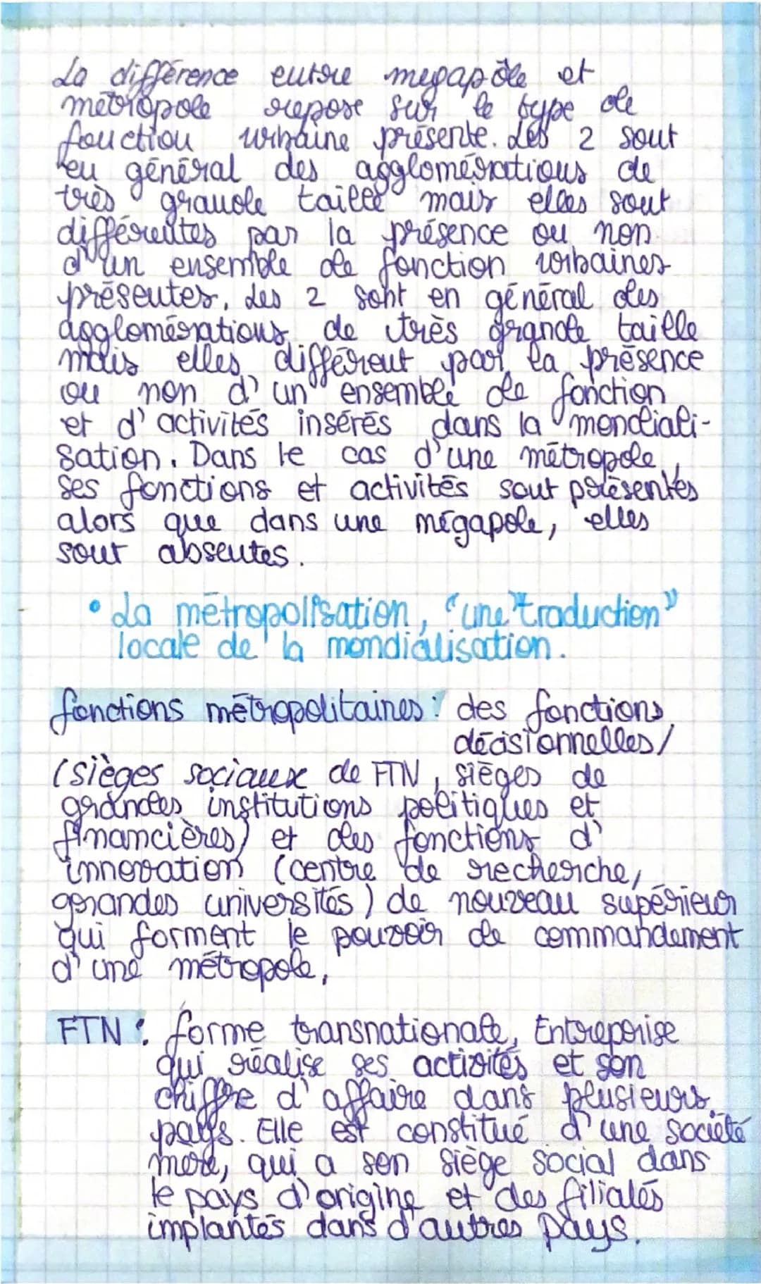 gèo chap. I

La métropolisation,
un processus mondial
différencié

• Introduction

56% de la population monoliale vit
eu ville
On peut ident