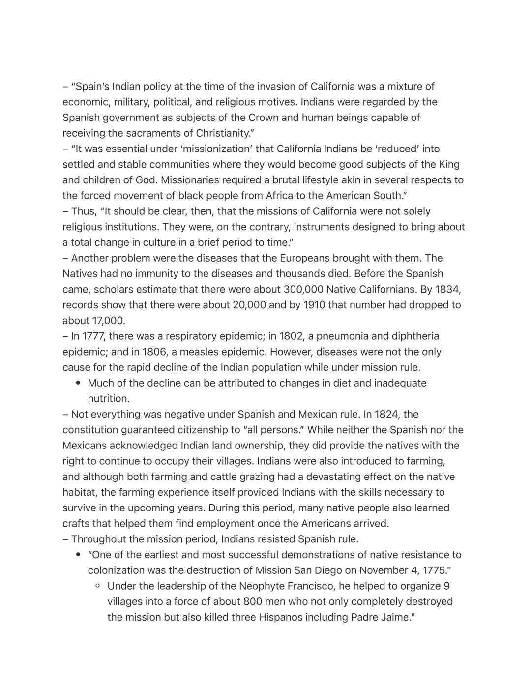 # 4: Spanish California (The Mission
System and the Native Americans)

The Mission: A Frontier Institution

- To fully understand the missio