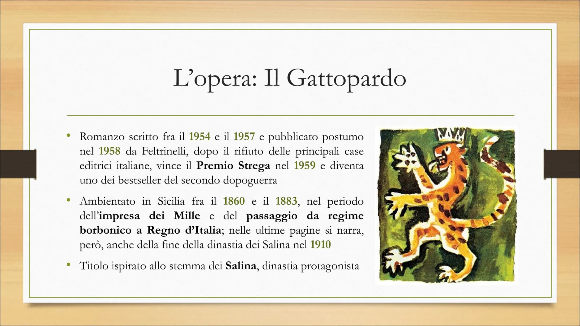 # IL GATTOPARDO

Giuseppe Tomasi di Lampedusa # L'autore: Giuseppe Tomasi di Lampedusa

*   Nasce a Palermo nel 1896
*   Famiglia aristocrat