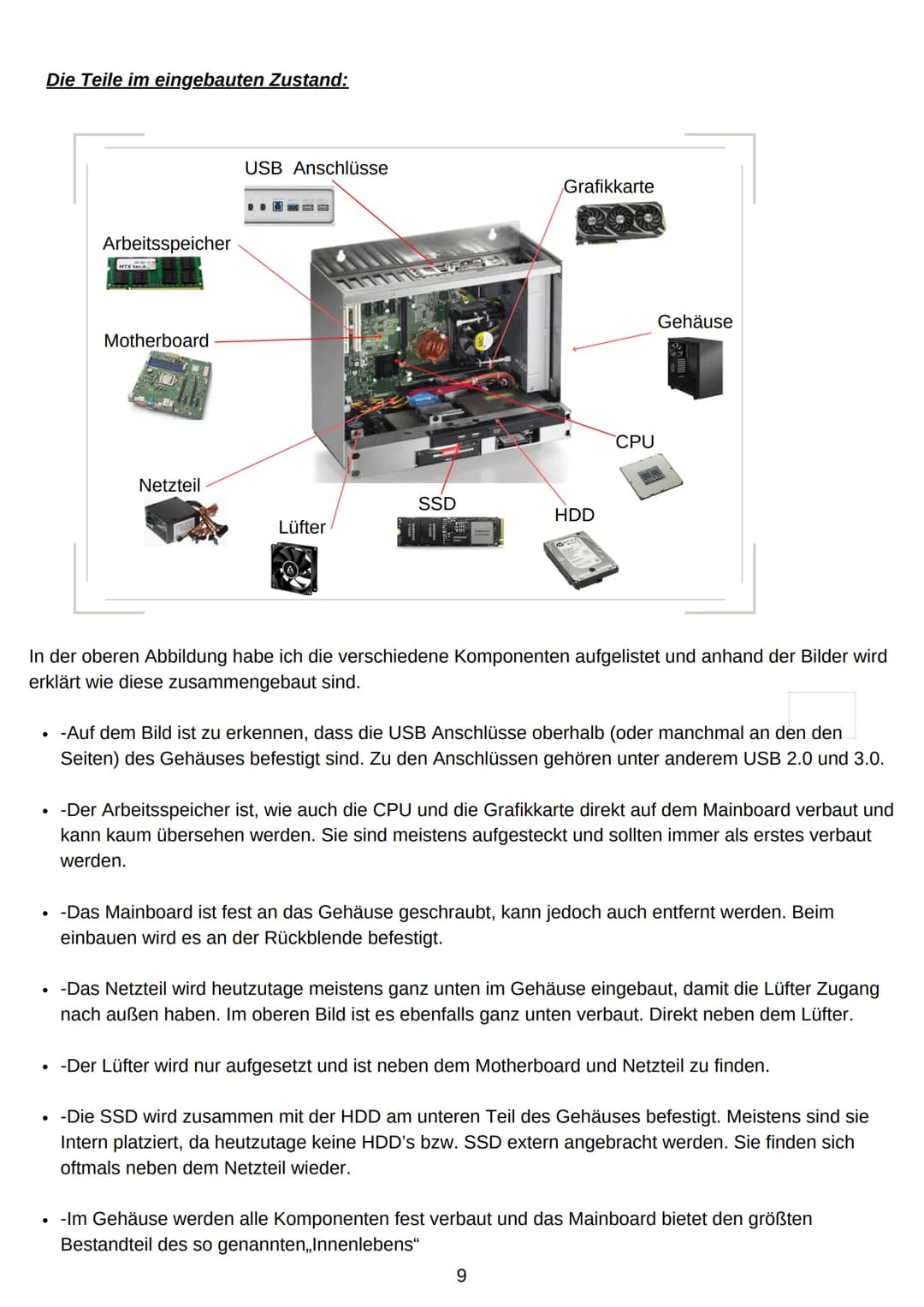 # Die Komponenten eines Computers!

Informationstechnik Projekt 1

2022 Inhaltsverzeichnis :

Was sind die Komponenten eines PC's?

Die Comp
