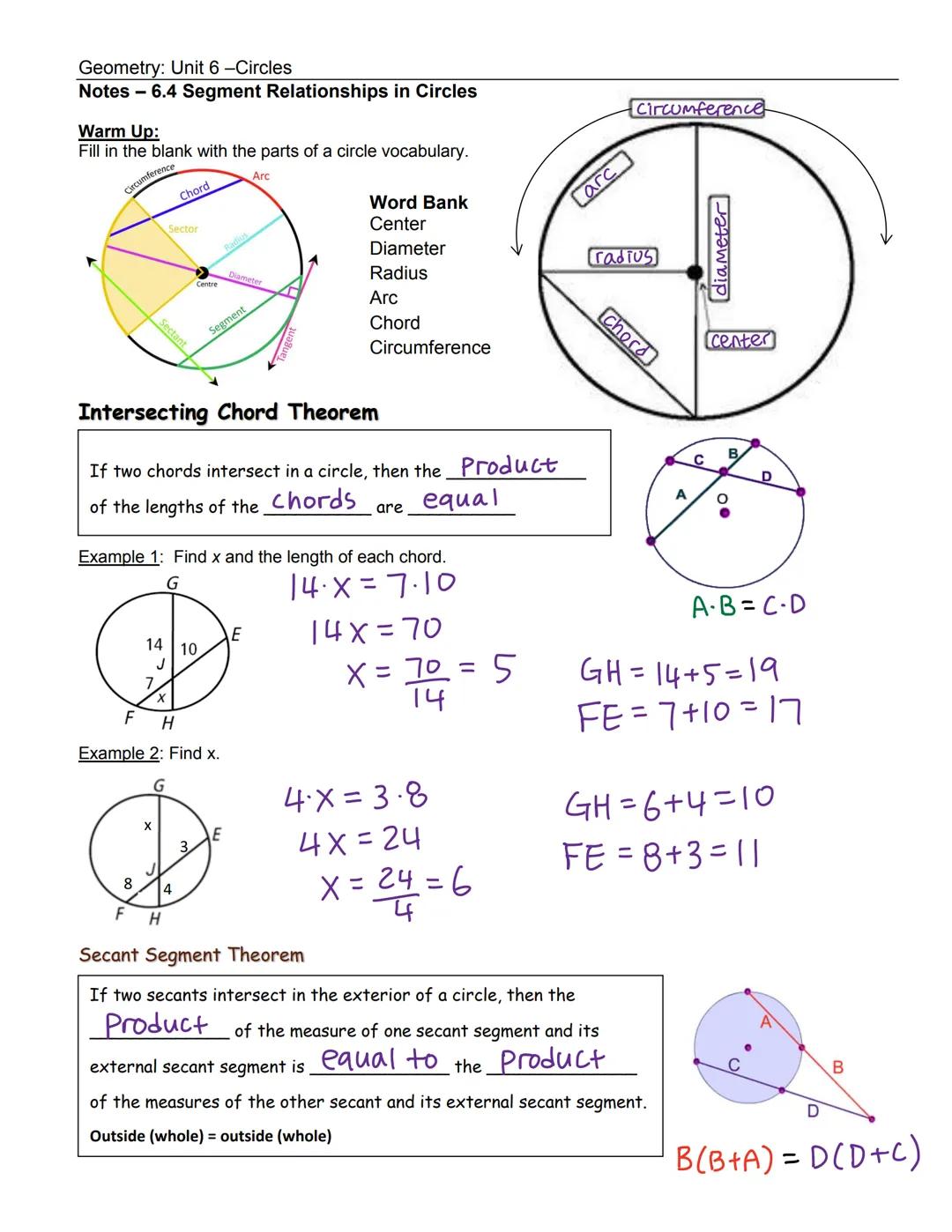 
<h2 id="introduction">Introduction</h2>
<p>In this chapter, we will cover the segment relationships in circles. It's essential to understan