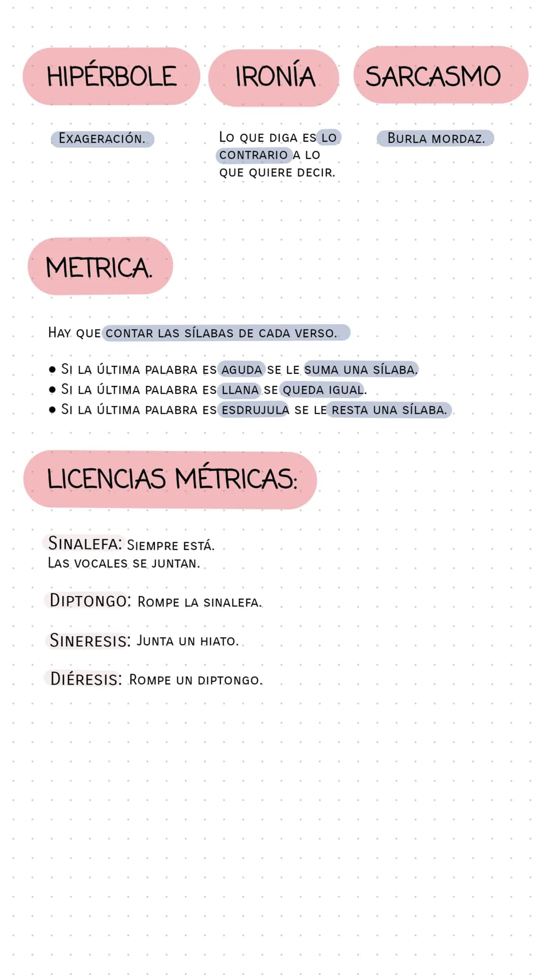 # METÁFORA:

LA METAFORA ES UNA FIGURA LITERARIA QUE
EXPONE UNA RELACIÓN DE SEMEJANZA ENTRE DOS
TÉRMINOS POR LO QUE PUEDEN INTERCAMBIAR SUS
