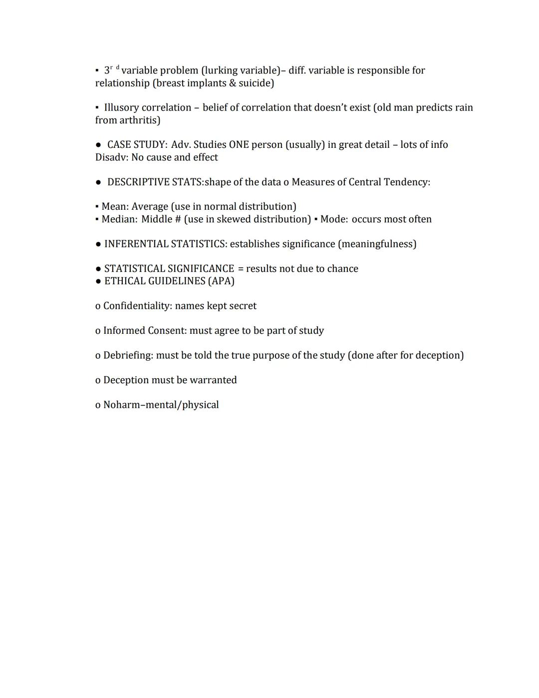 AP Psychology:

History and Approaches Notes:

• EARLY APPROACHES
o Structuralism used INTROSPECTION (act of looking inward to examine menta