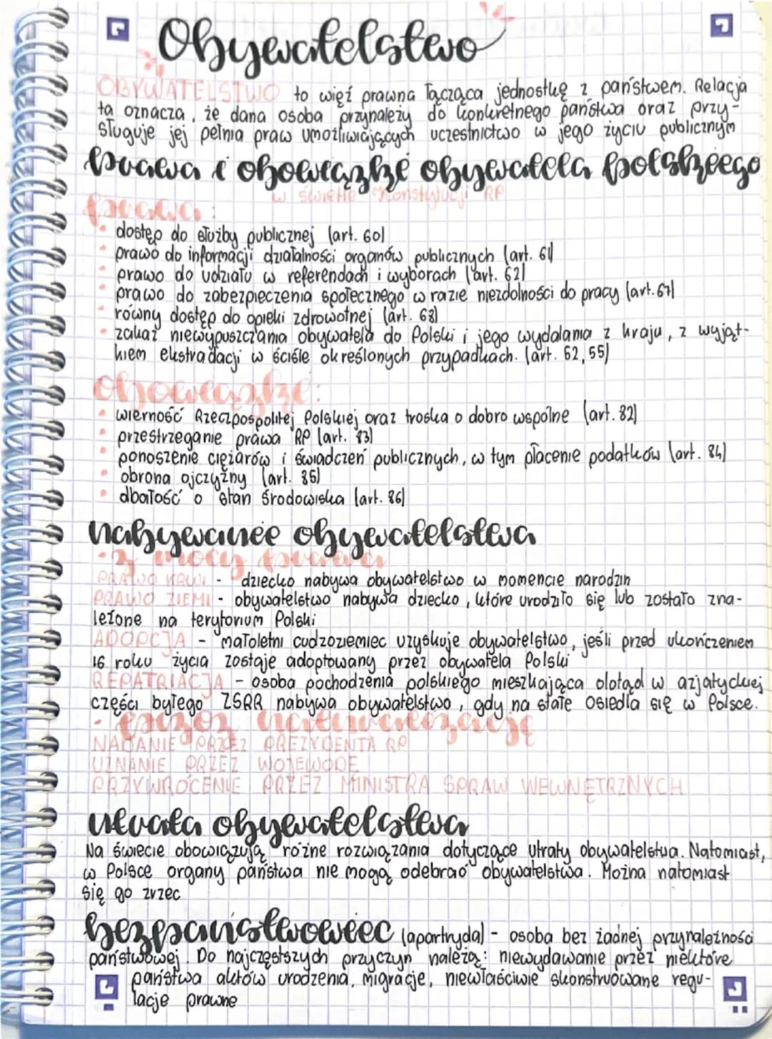 # G

# Obywatelstwo

2
OBYWATELSTWO to więź prawna Tącząca jednostkę z państwem. Relacja
ta oznacza, że dana osoba przynależy do konkretnego