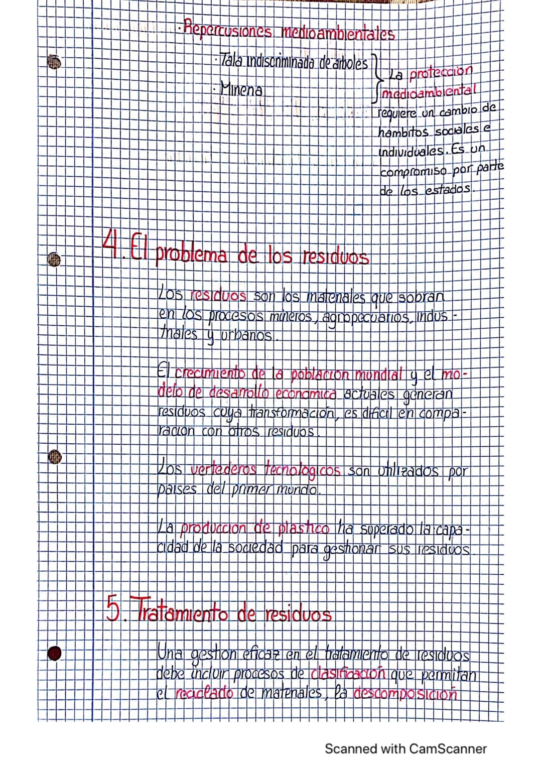 1- Recursos Naturales

2.- Obtención de Recursos Naturales

3 - Repercusiones del uso de los recursos
naturales

4.-C problema de los residu
