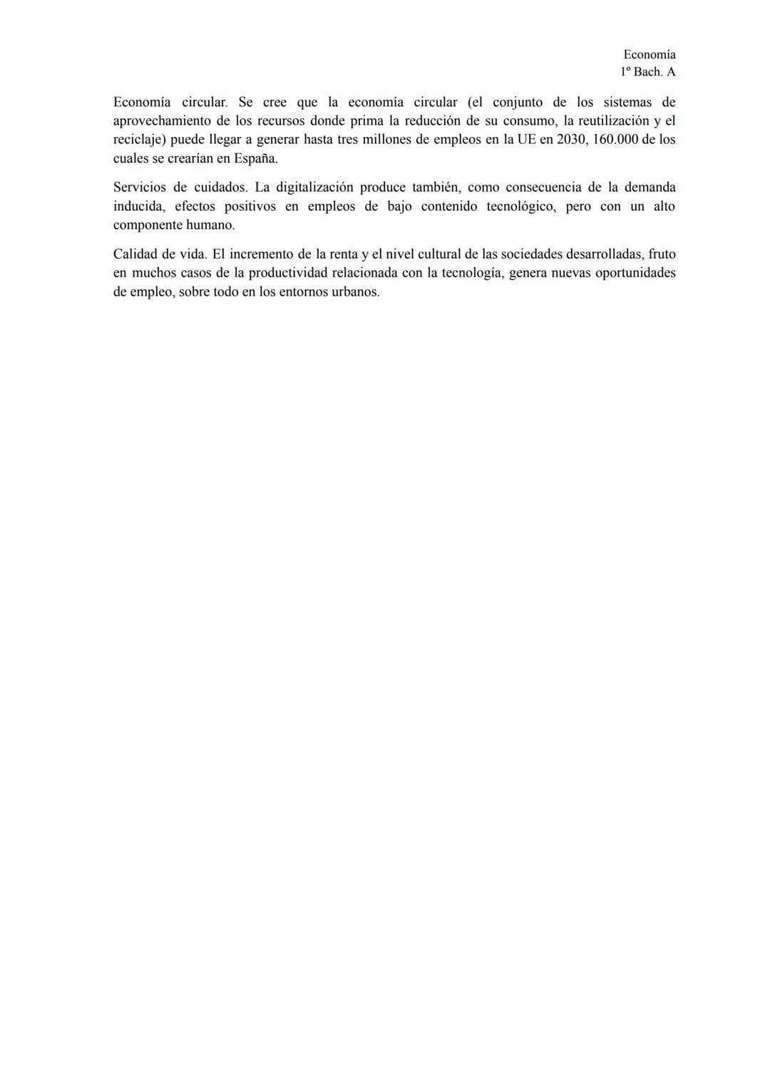 El mercado de trabajo
TEMA 6
El mercado de trabajo
Economía
1º Bach. A
El salario es la remuneración del trabajo prestado por cuenta ajena. 