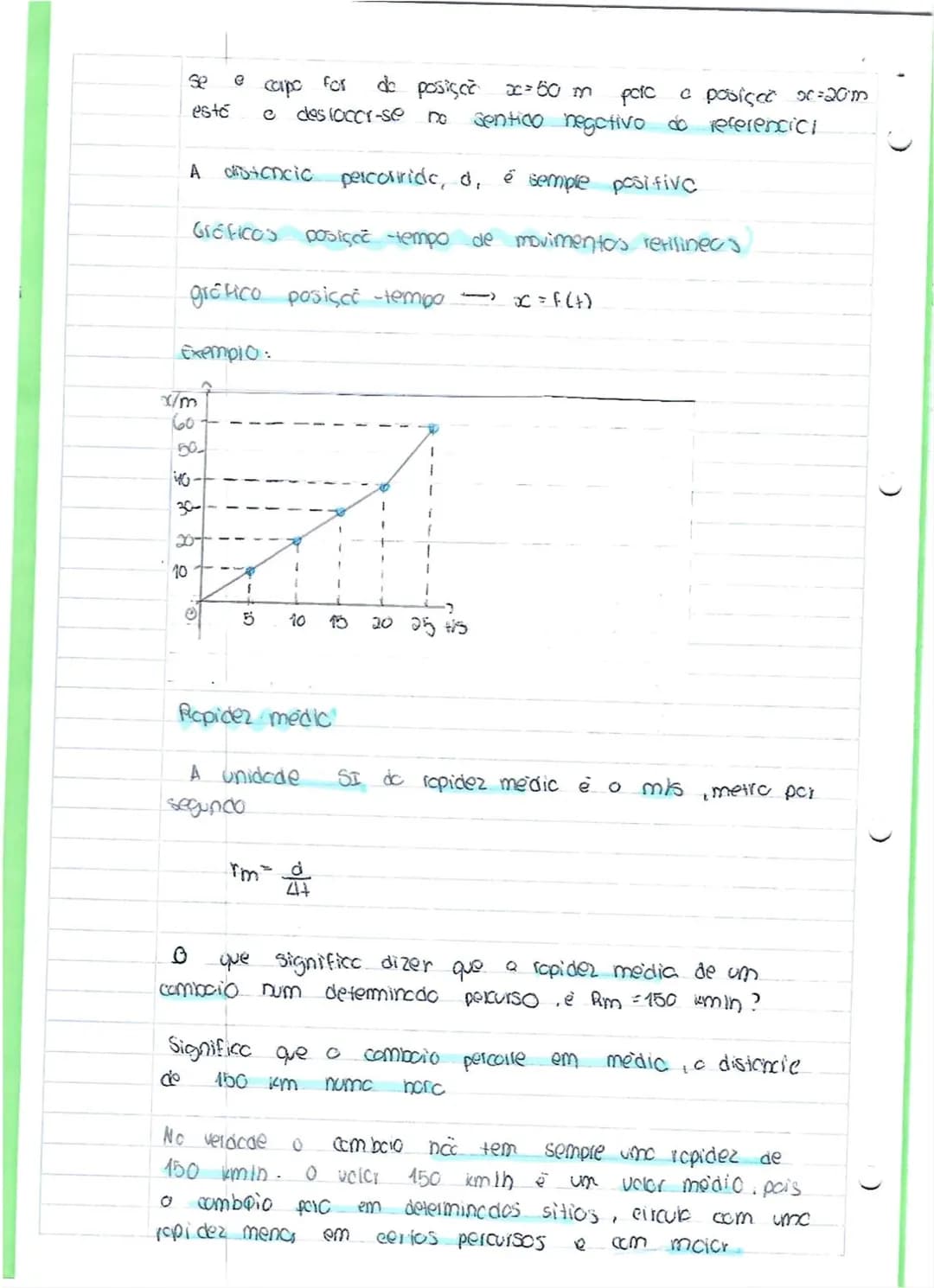 # fisicoquimico

Descisco de m
movimento
00

fora descrever o movimento de um corpo isto
mucionco de posisco ao longo do tempo è necessário
