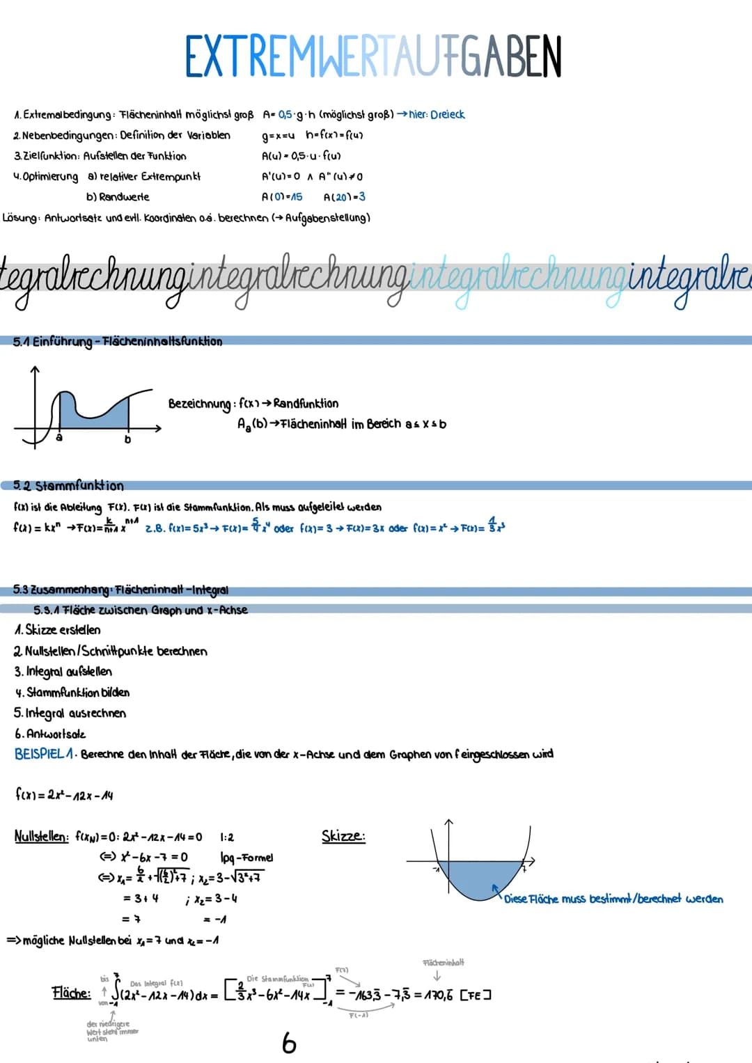 # Mathematik

1 Kurvendiskussion

1.1 Nullstellen

1.2 Extrempunkte

1.3 Verschiedenes

1.4 Wendepunkte

1.5 Tangente

1.6 Bedeutung der Wen