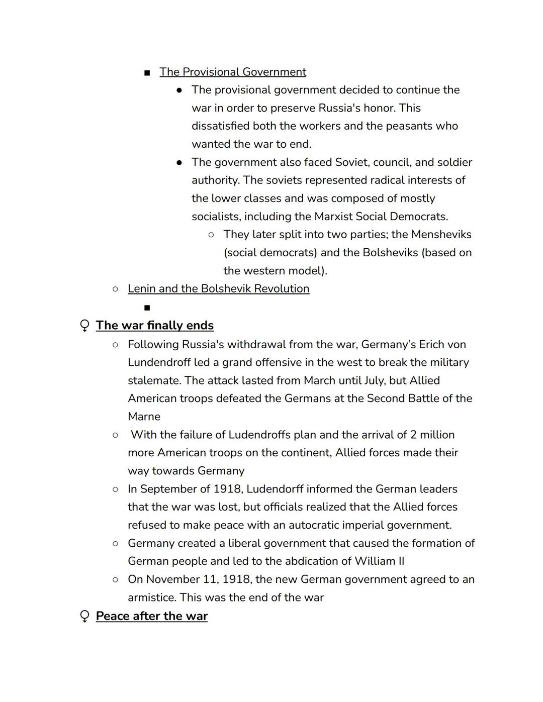 # Timeline
## World War I
*   The assainations of Francis Ferdinand and Sophia (June 28, 1914)
*   The war began (July 28, 1914)
*   Battle 