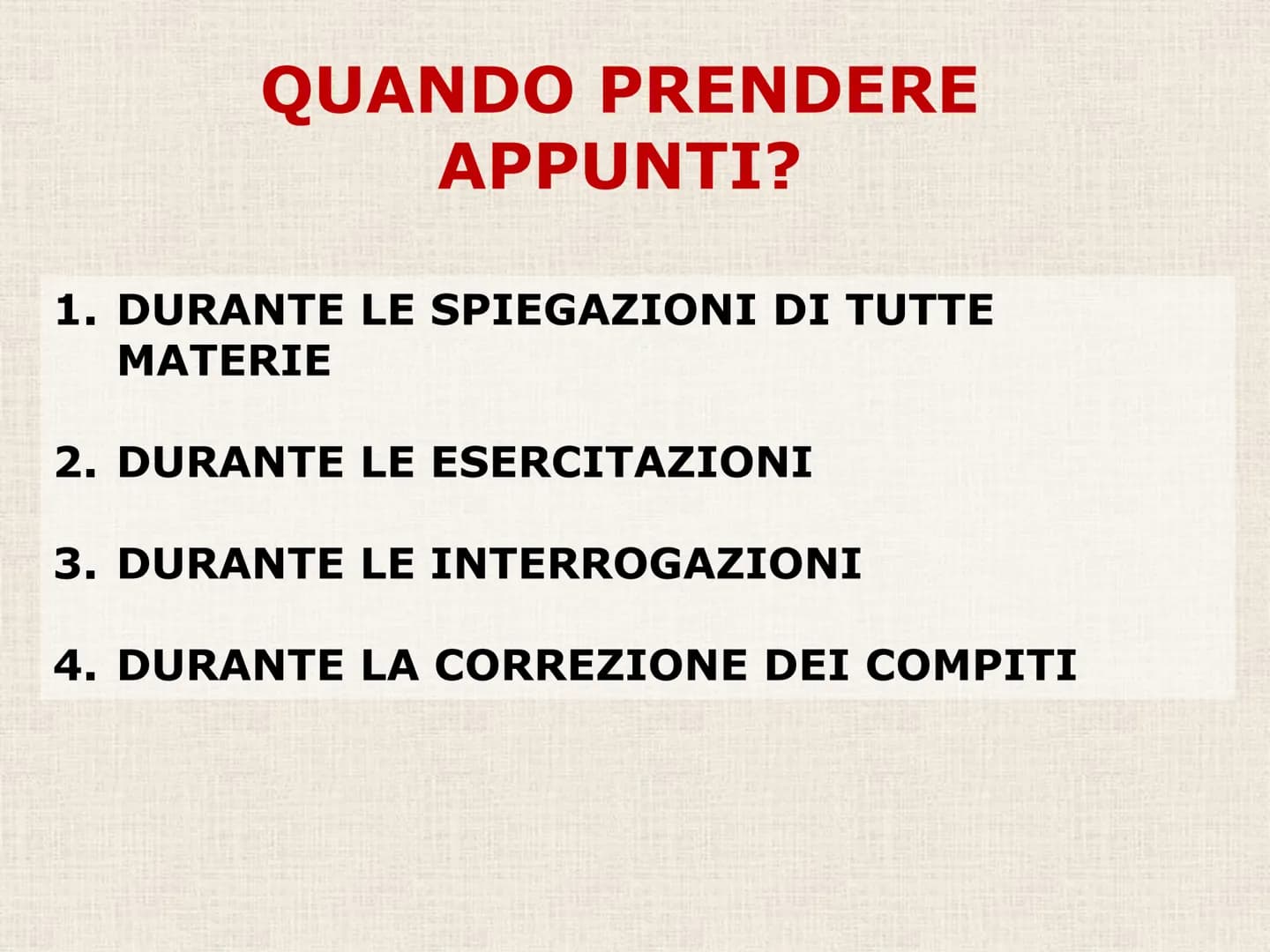 C) PRENDERE APPUNTI # La MEMORIA e l'ATTENZIONE NON BASTANΟ...

Nel giro di 24 ore si dimentica circa il 75
% di quello che si legge o si as
